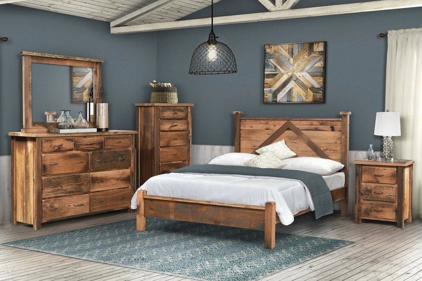 QW Amish Post Mission Reclaimed 5pc Set
