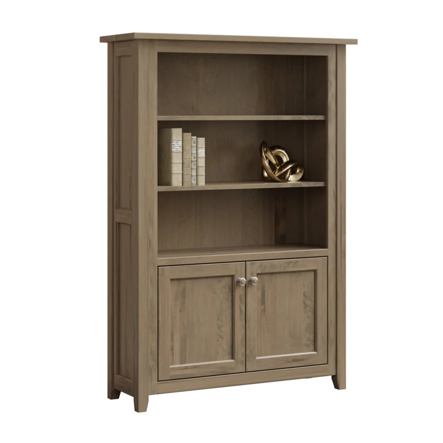 QW Amish Premier 60"H Bookcase w/ 2 Doors