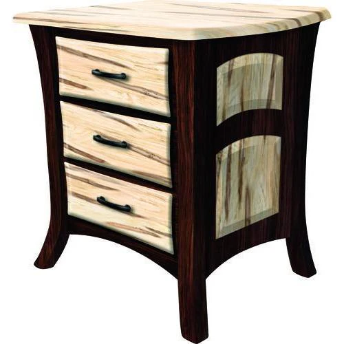 QW Amish Premier Galveston 3 Drawer Nightstand - Image 3