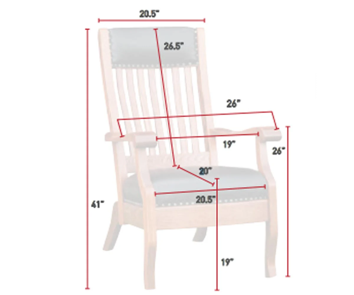 QW Amish Queen Lounge Chair - Image 4