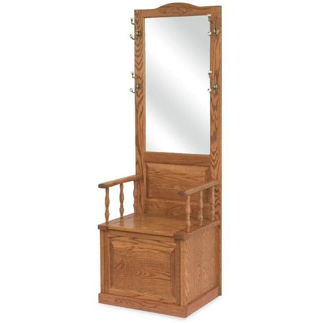 QW Amish Raised panel hall seat