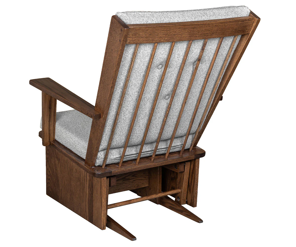 QW Amish Red Wing Glider & Optional Ottoman - Image 2