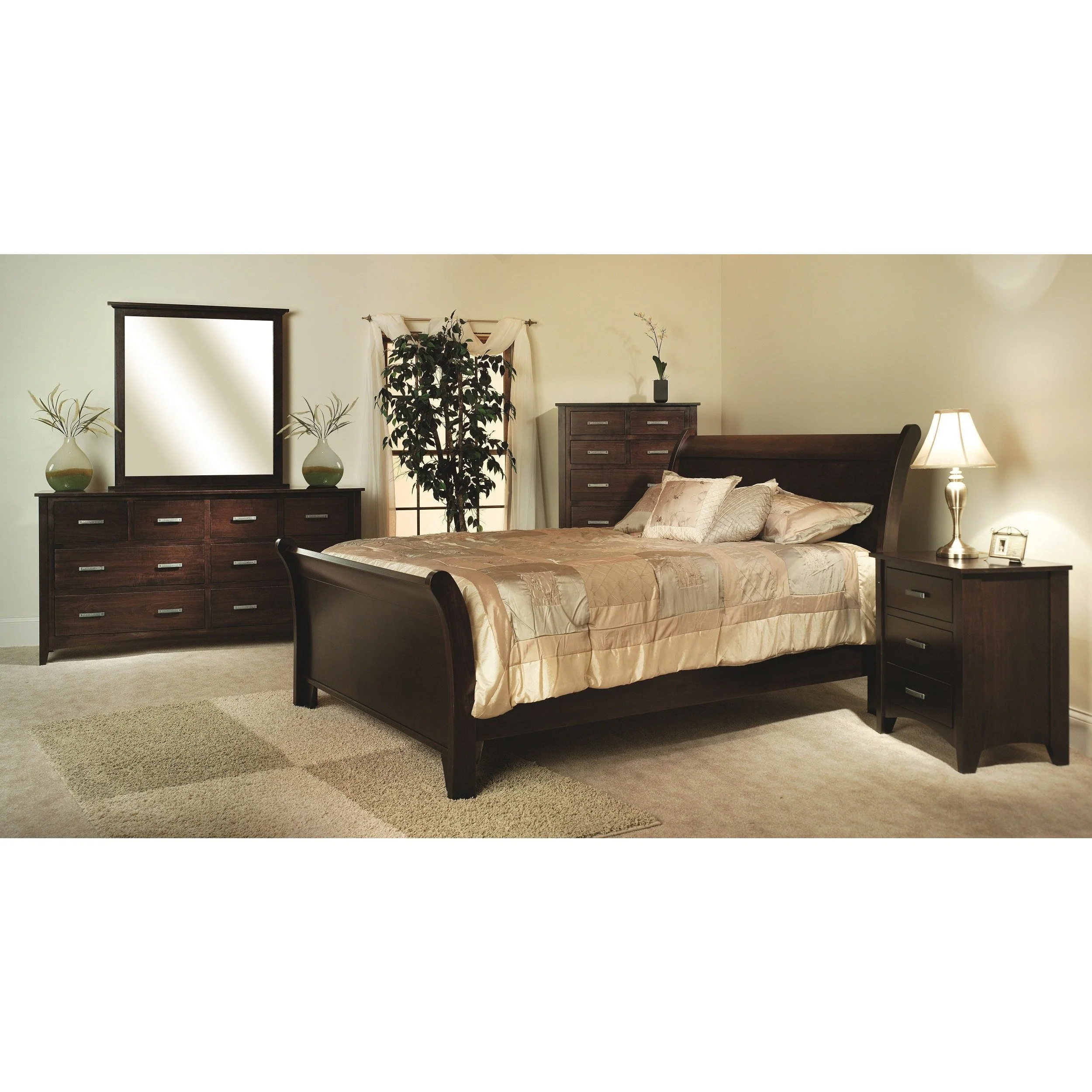 QW Amish Riverview Mission Bed - Image 2