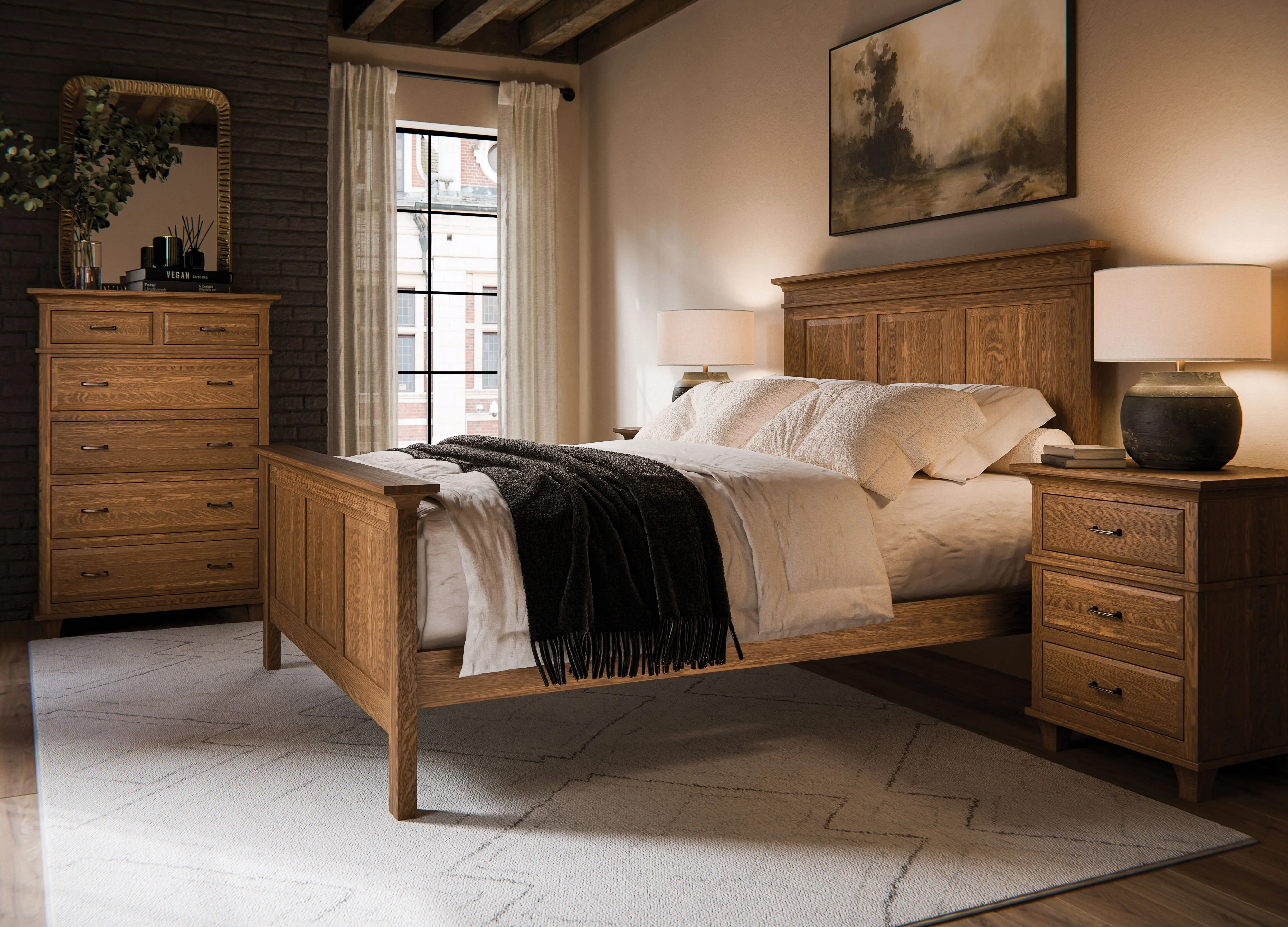 QW Amish Rockwell Bed - Image 4