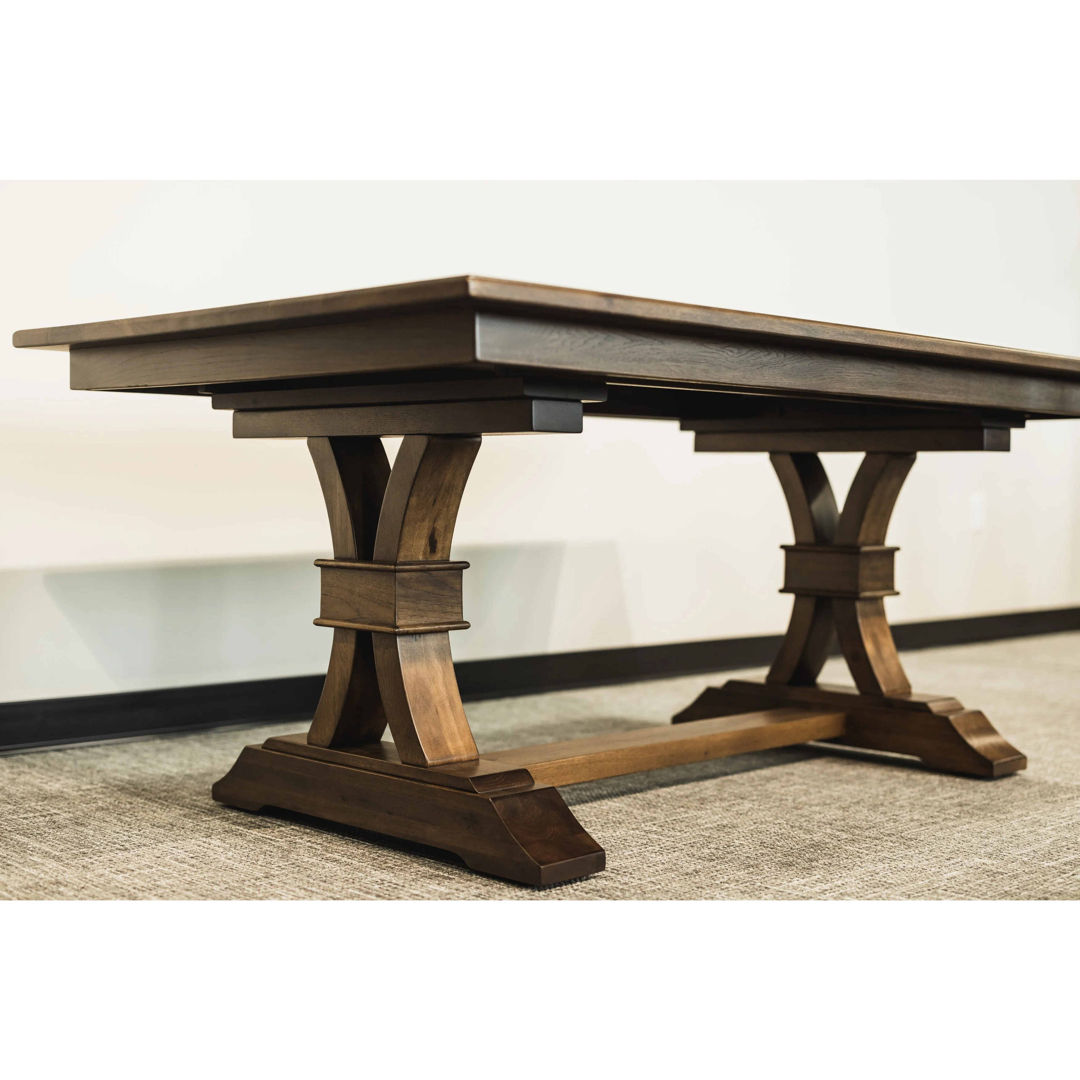 QW Amish Roland Trestle Table - Image 3
