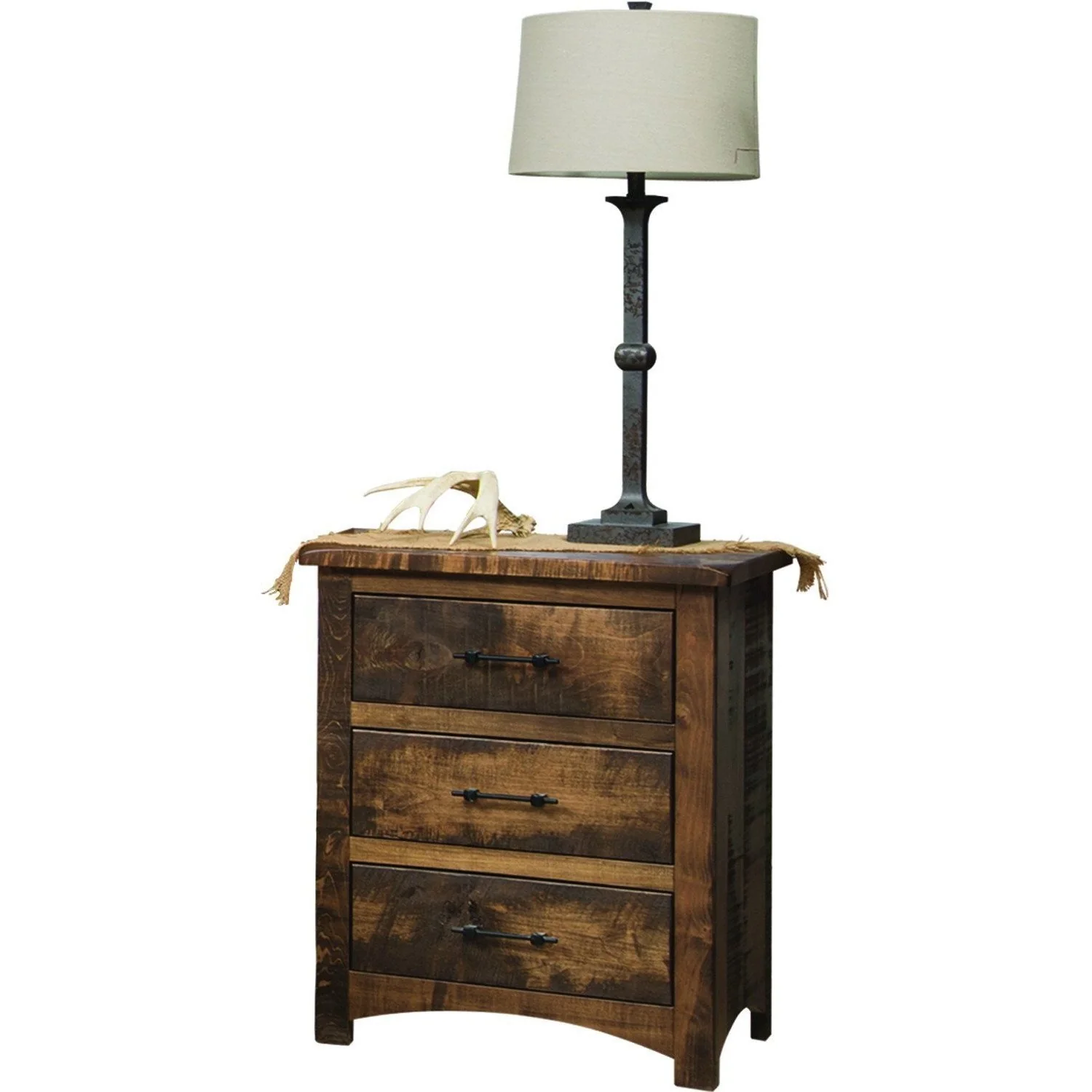 QW Amish Rustic Barn Nightstand - Image 2
