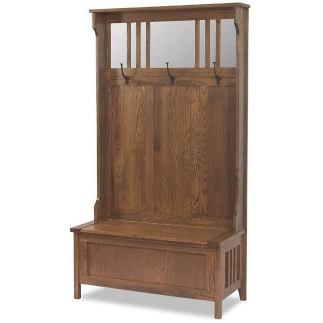 QW Amish Rustic Hall Bench