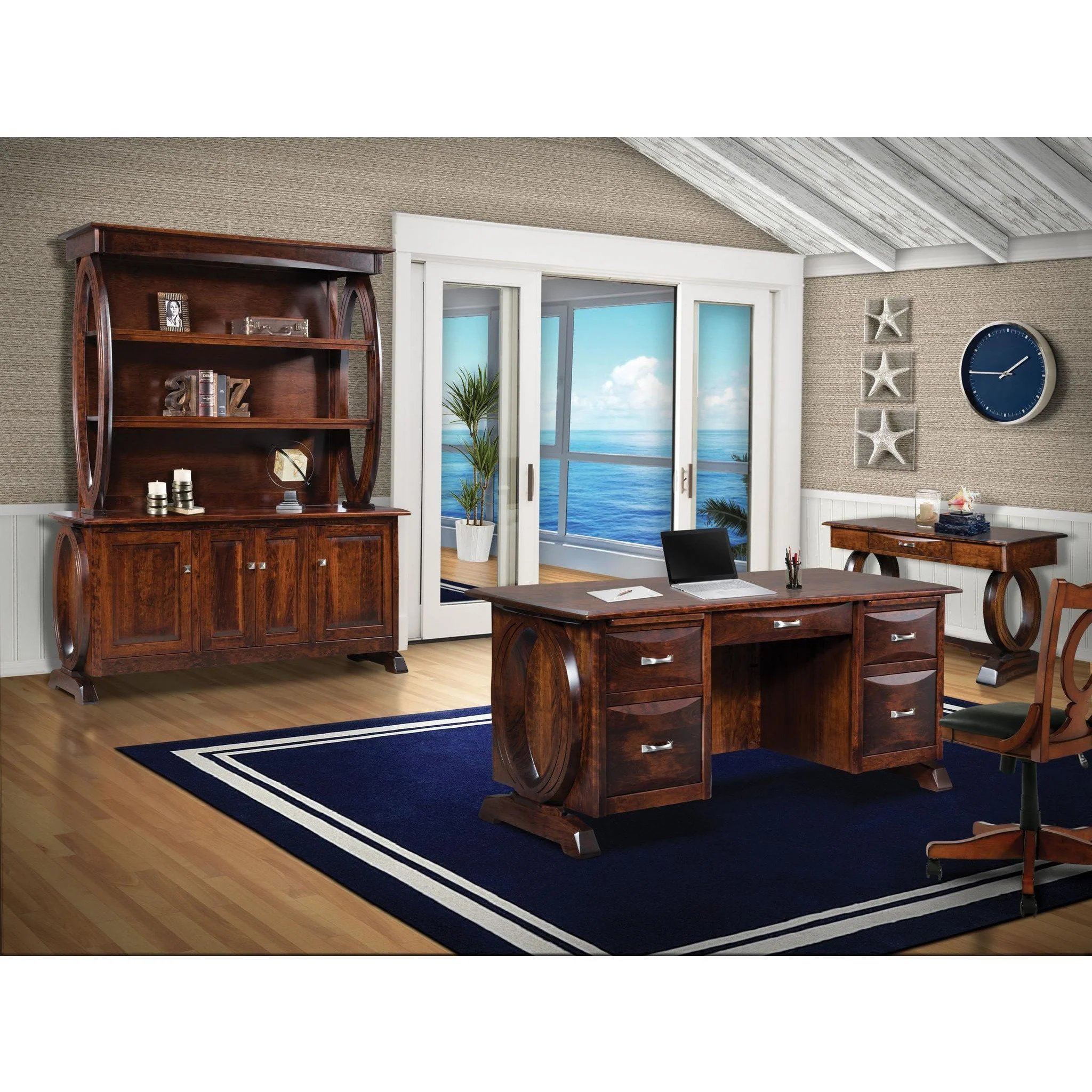 QW Amish Saratoga Writers Executive Desk - Image 3