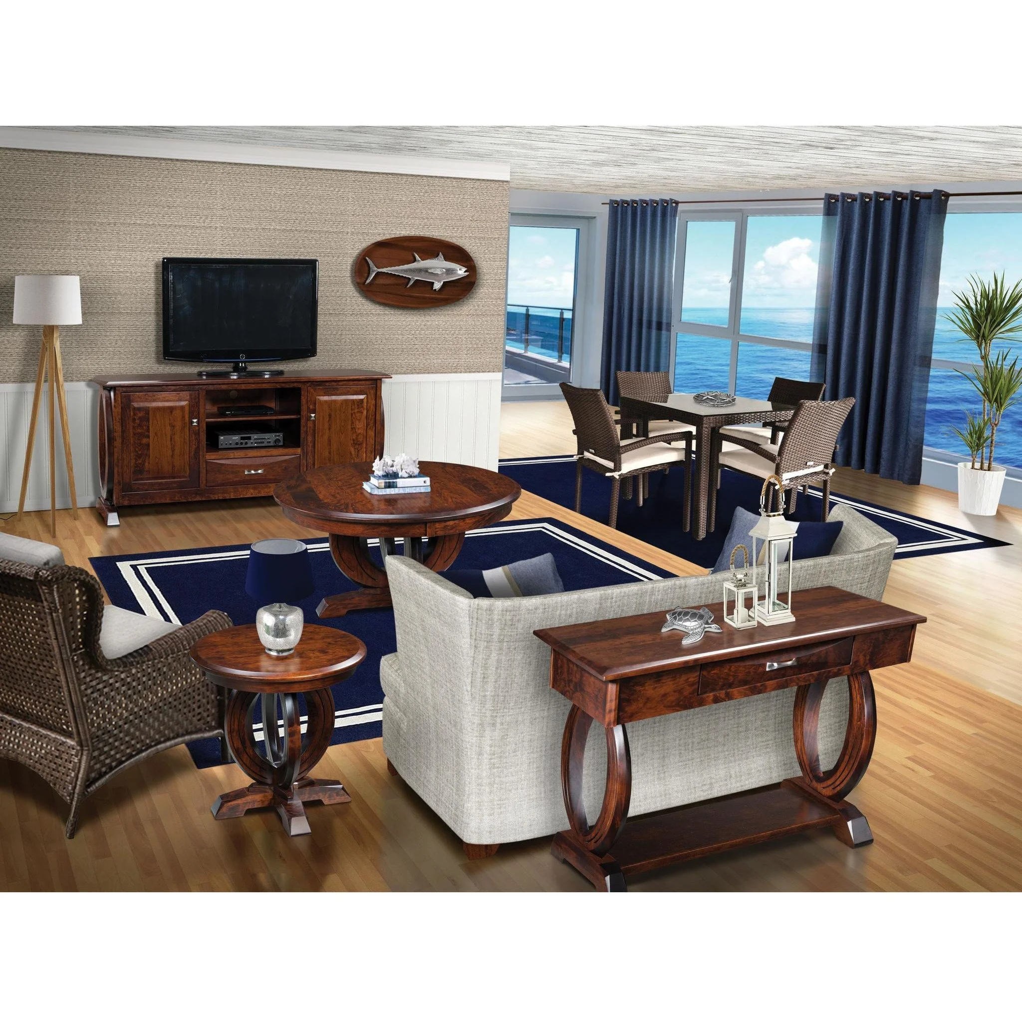 QW Amish Saratoga Media Console - Image 2