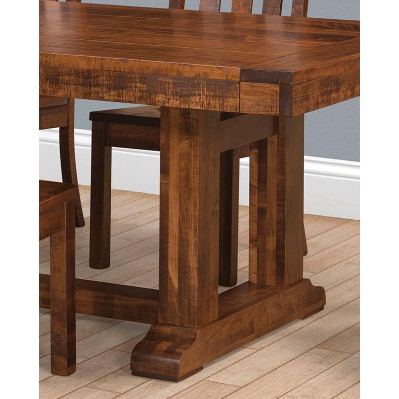 QW Amish 'Saw-Marked' Auburn 7pc Dining Set - Image 3