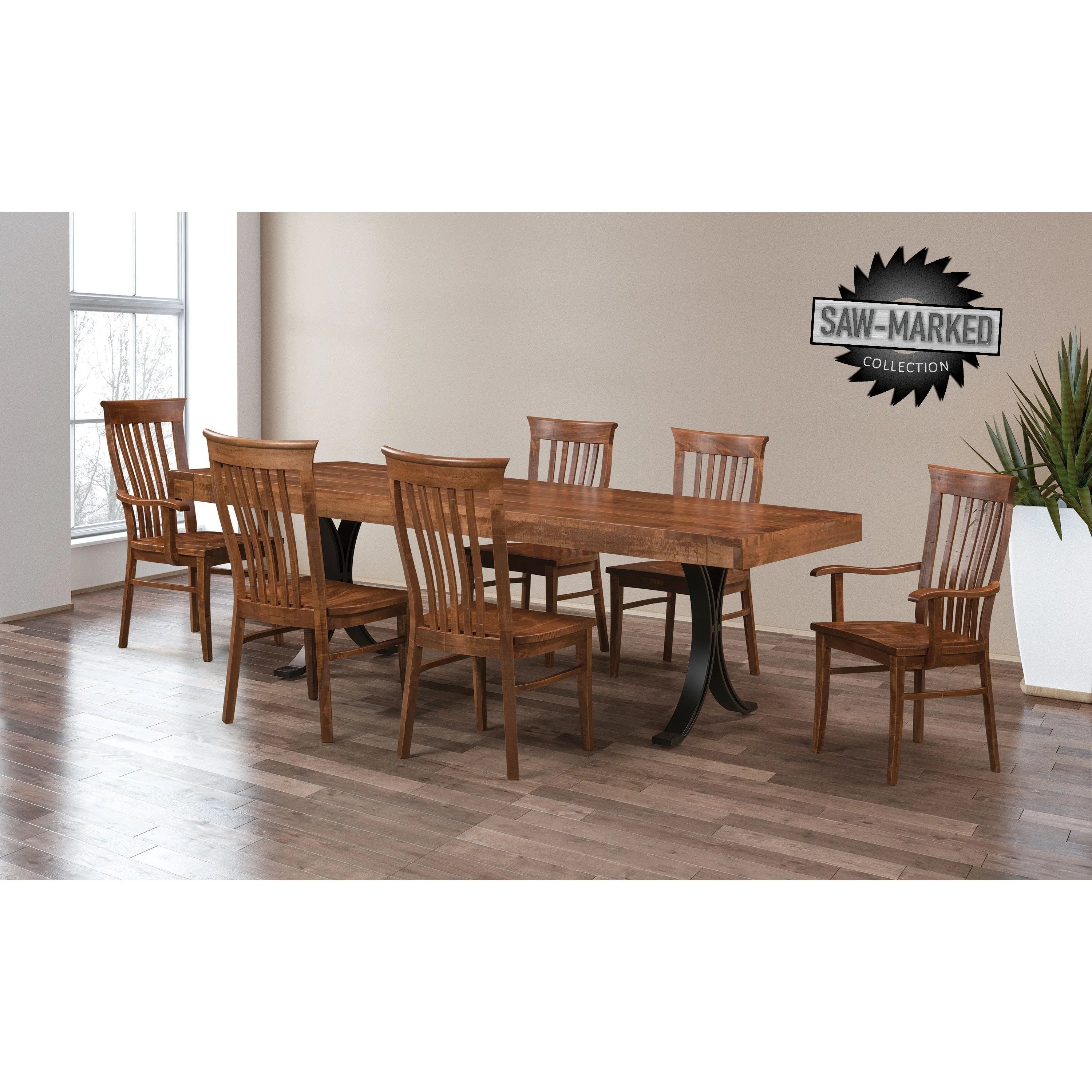 QW Amish 'Saw-Marked' Delaney Chair - Image 2