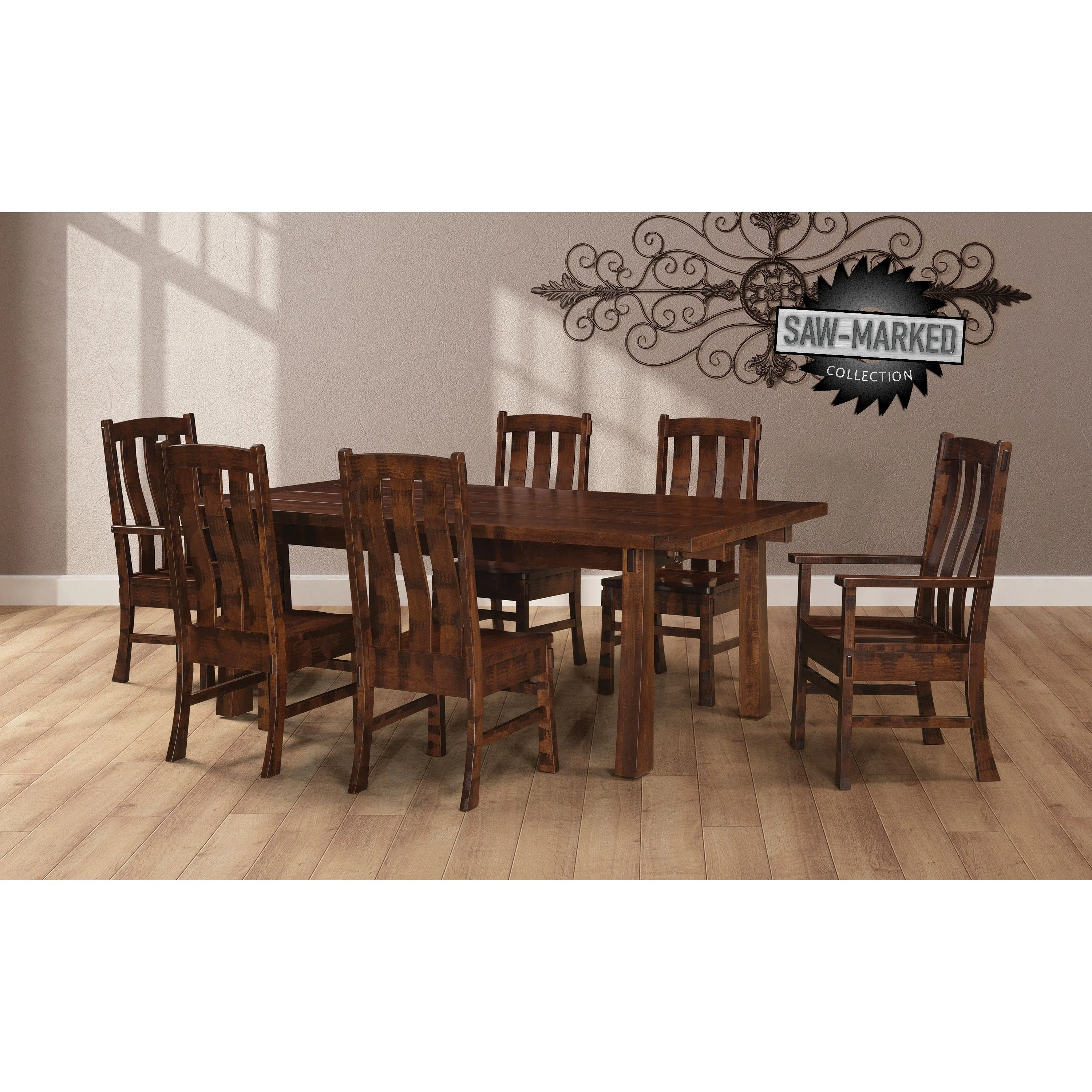 QW Amish 'Saw-Marked' Huron Table - Image 2