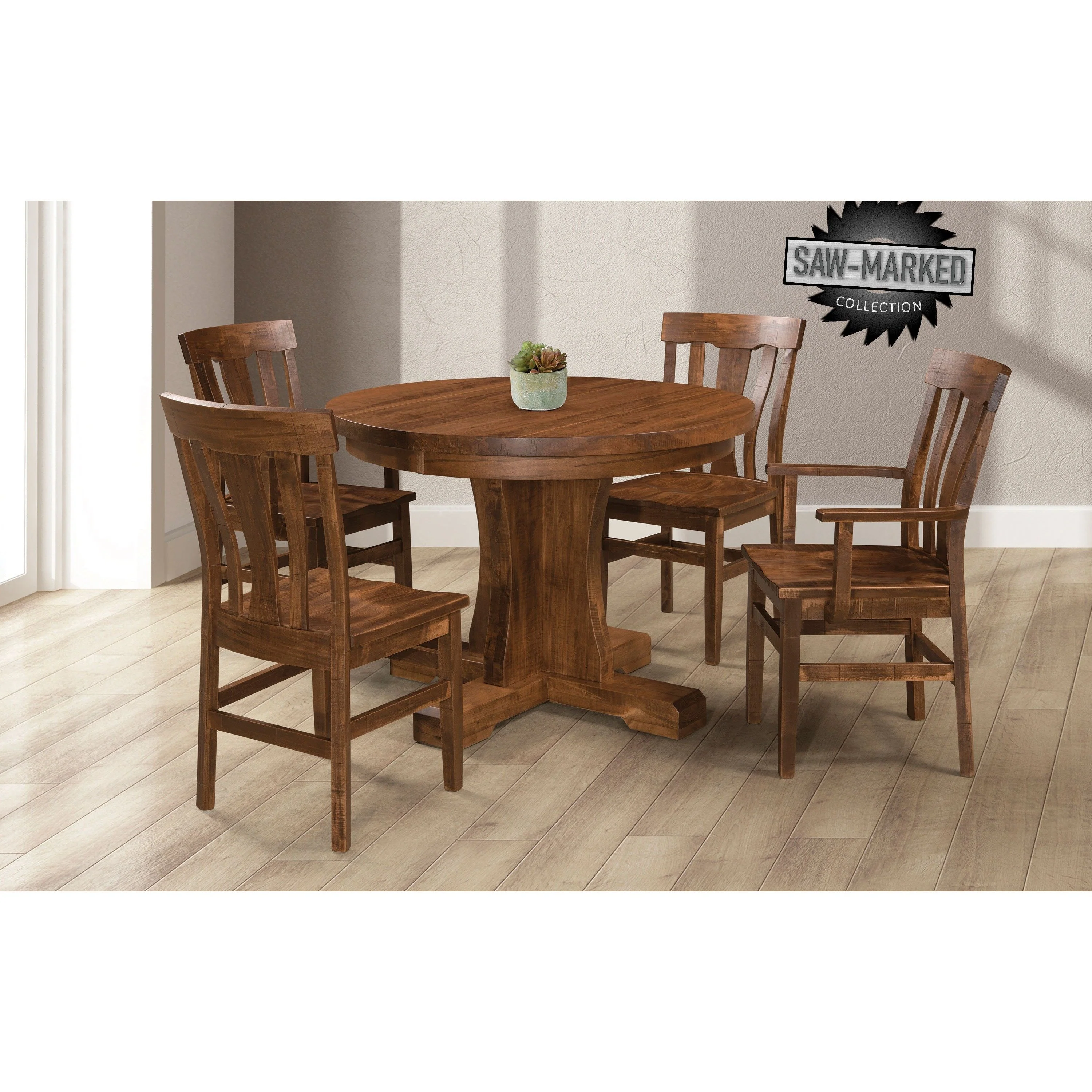 QW Amish 'Saw-Marked' Jamestown Table - Image 2