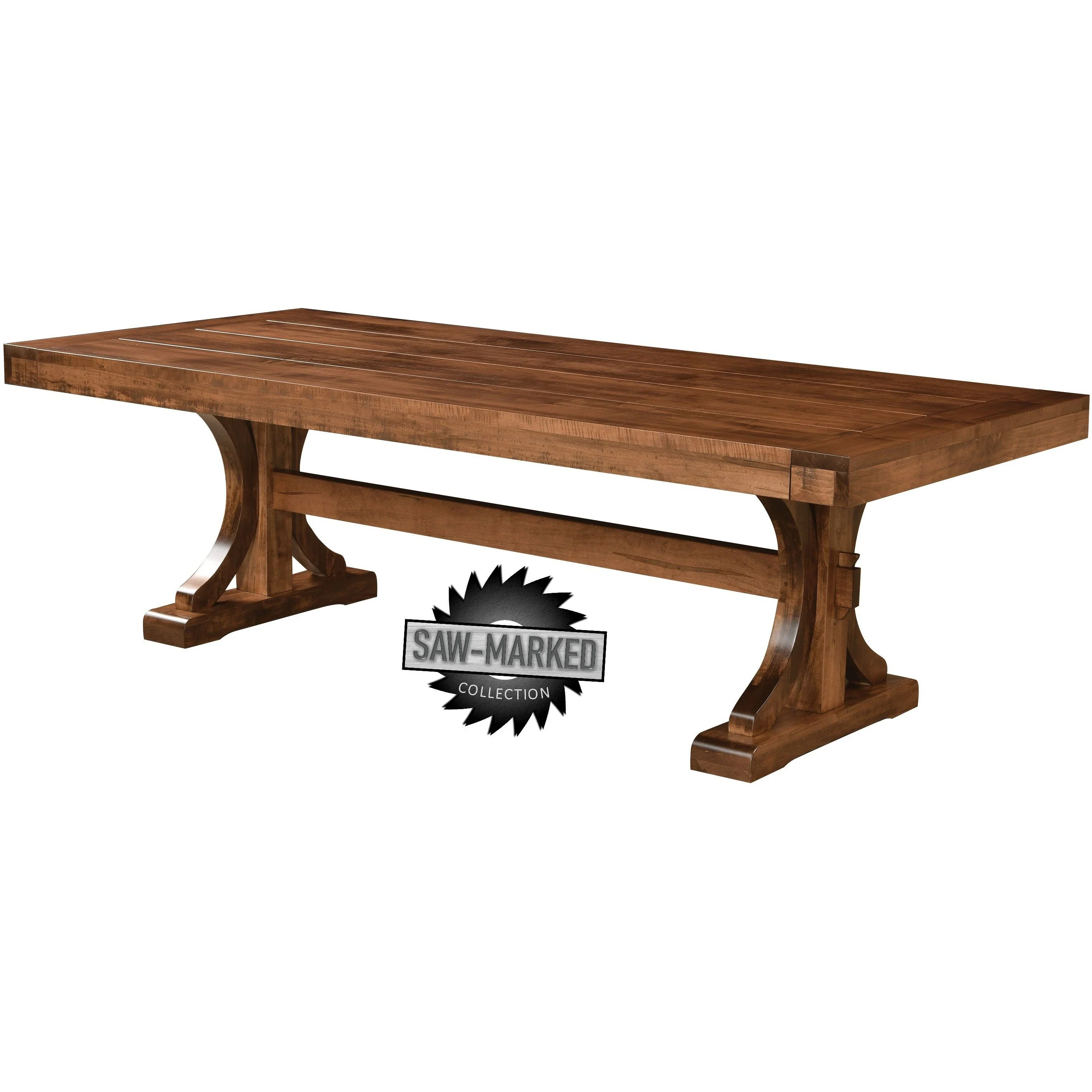 QW Amish 'Saw-Marked' Karlisle 7pc Dining Set - Image 2