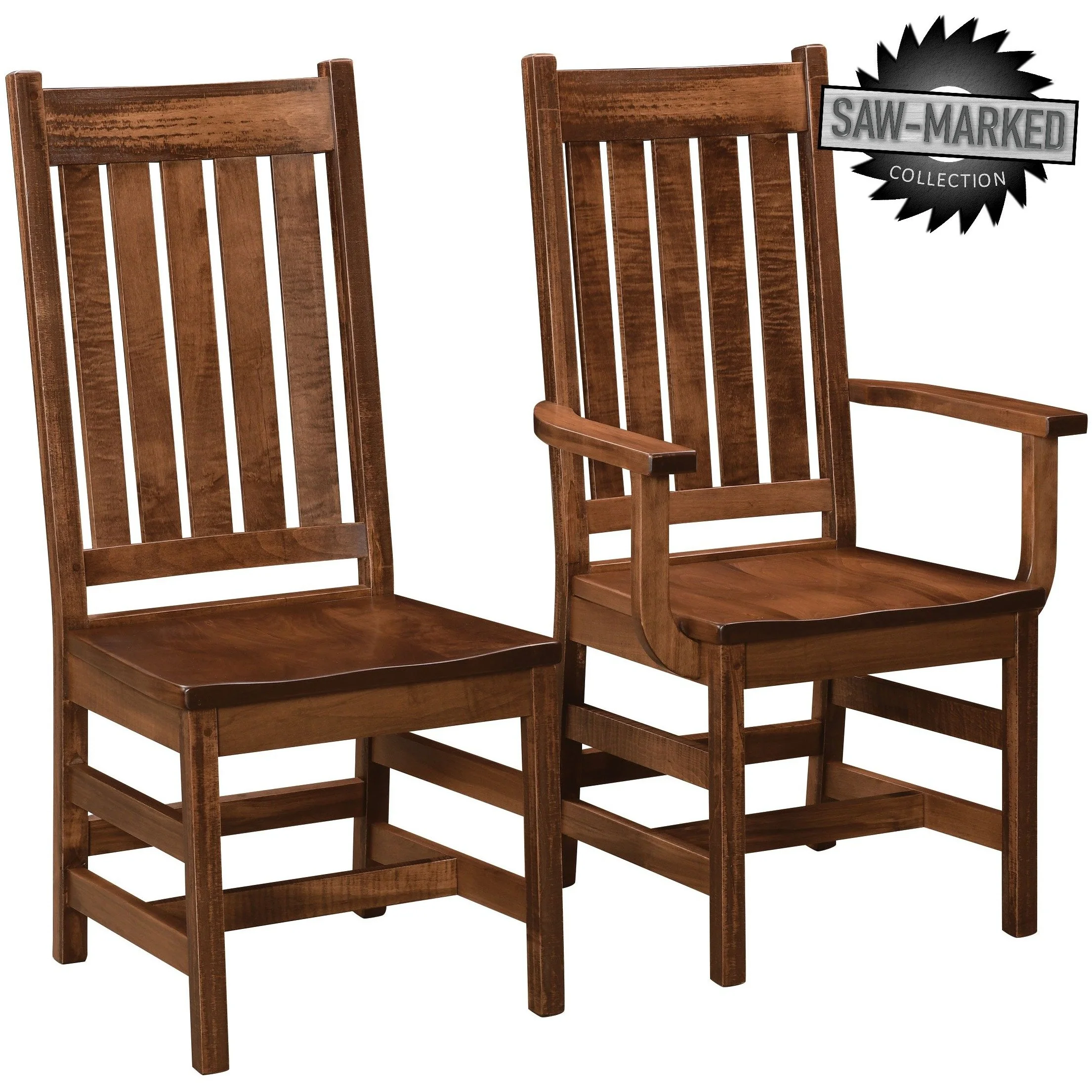 QW Amish 'Saw-Marked' Karlisle 7pc Dining Set - Image 3