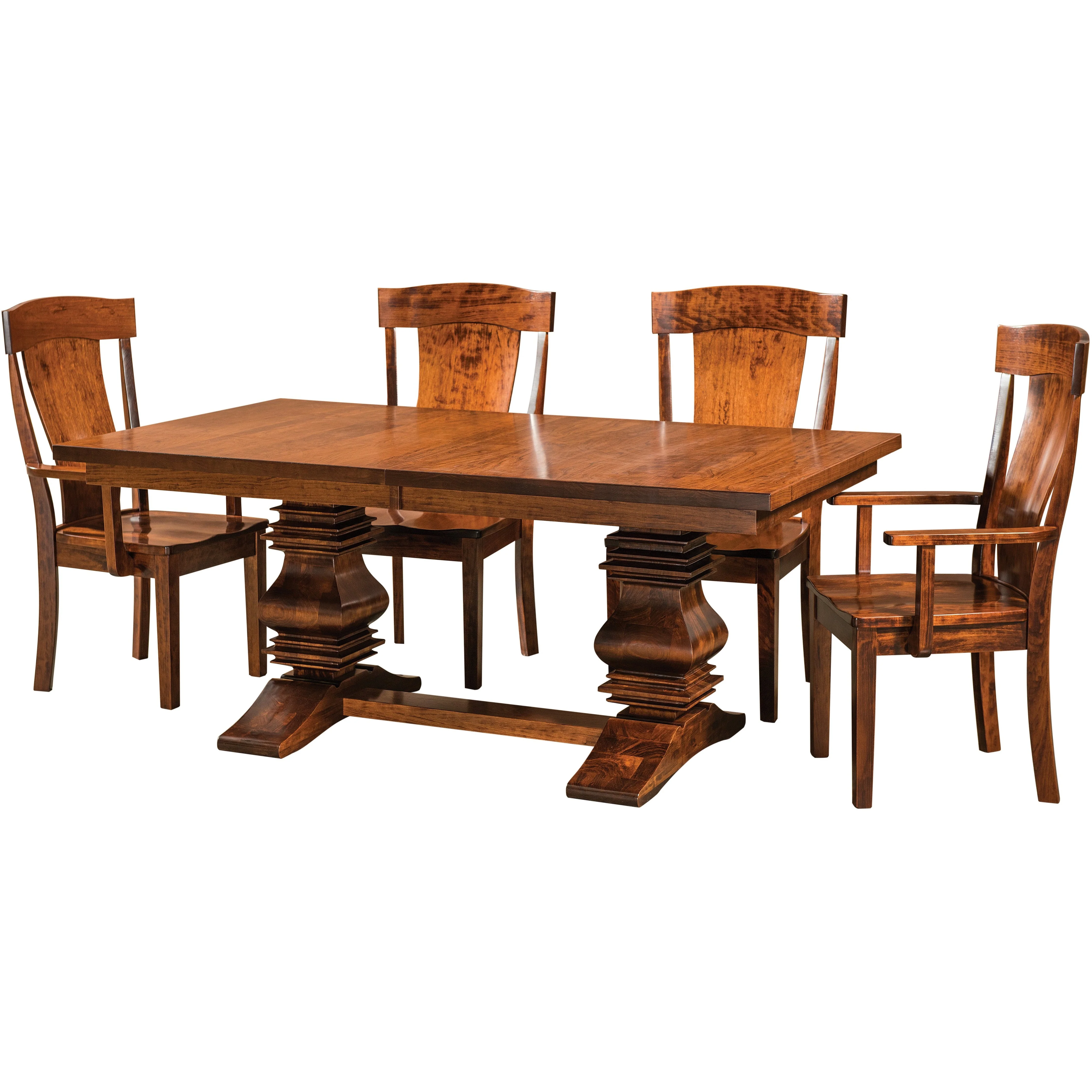 QW Amish Scottville Trestle Table - Image 2