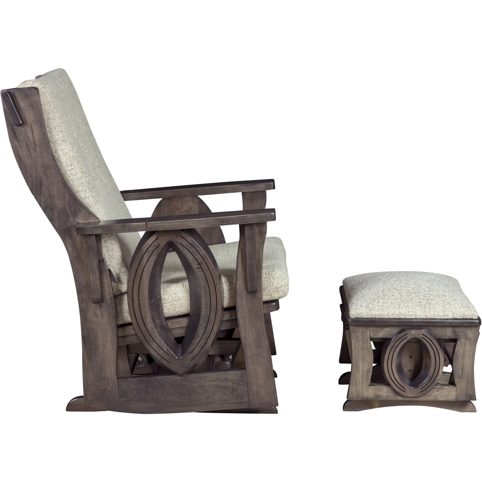 QW Amish Sebana Saratoga Glider & Optional Ottoman - Image 2