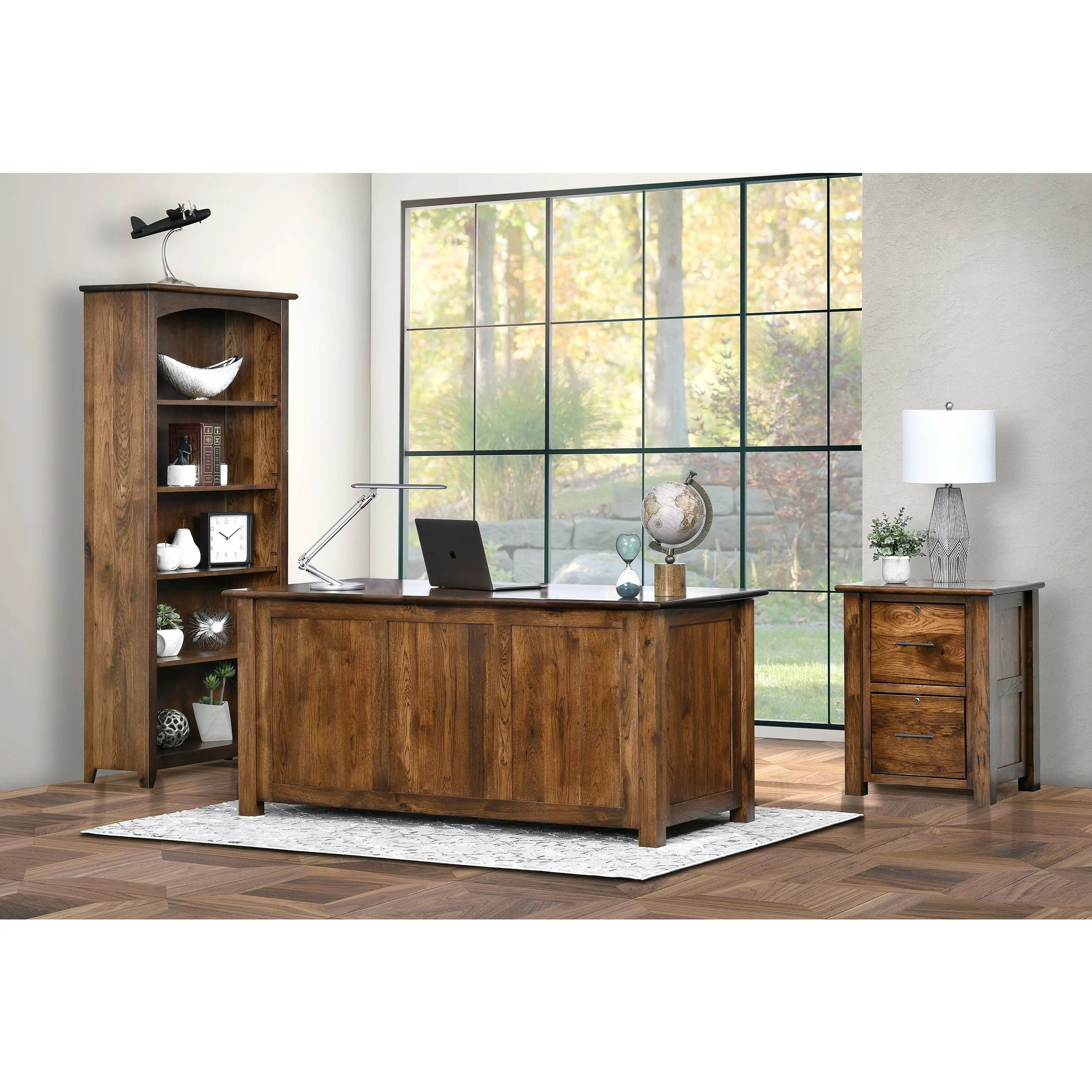 QW Amish Settlers Executive Desk - Image 5