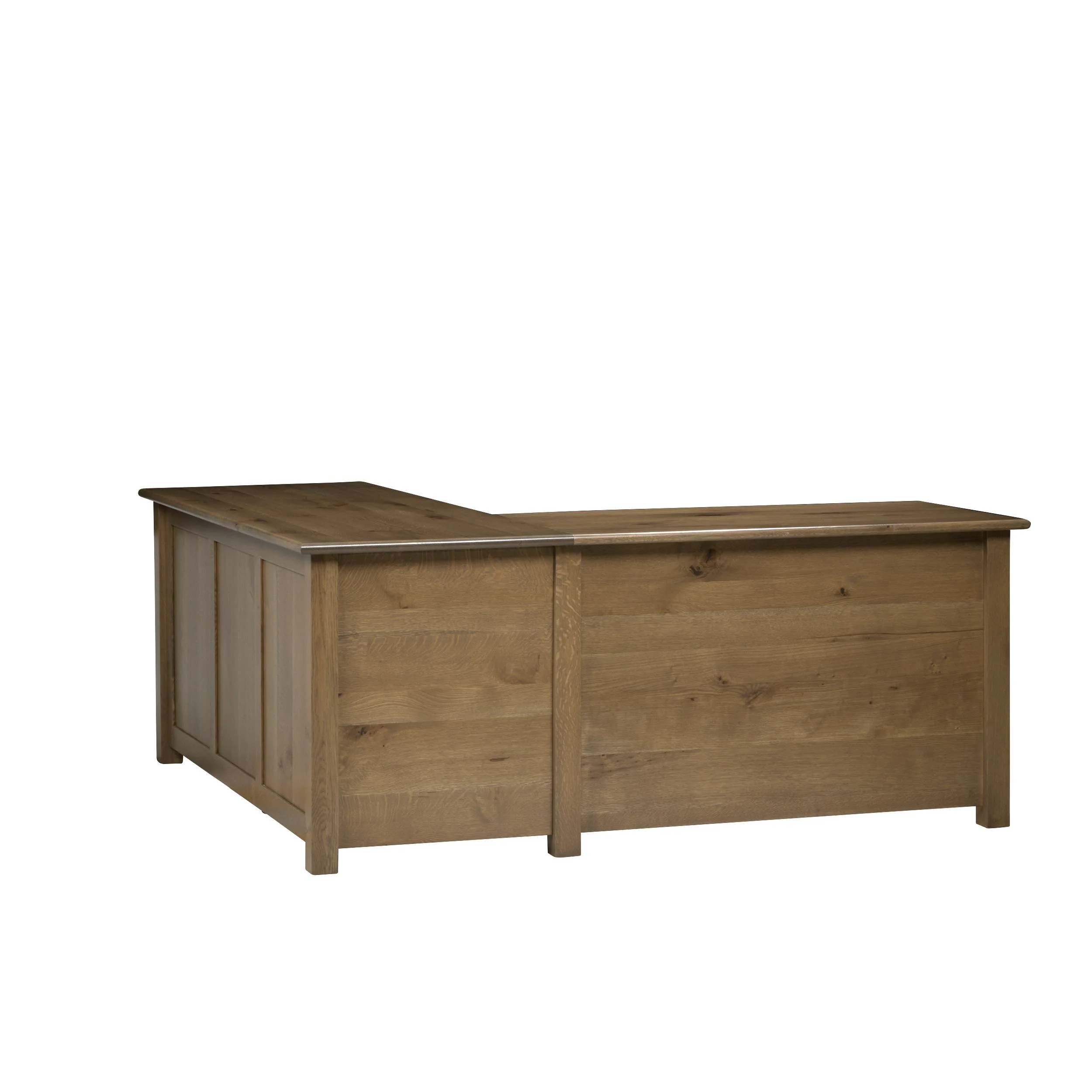 QW Amish Settlers L Shape Desk w/ Optional Hutch - Image 14