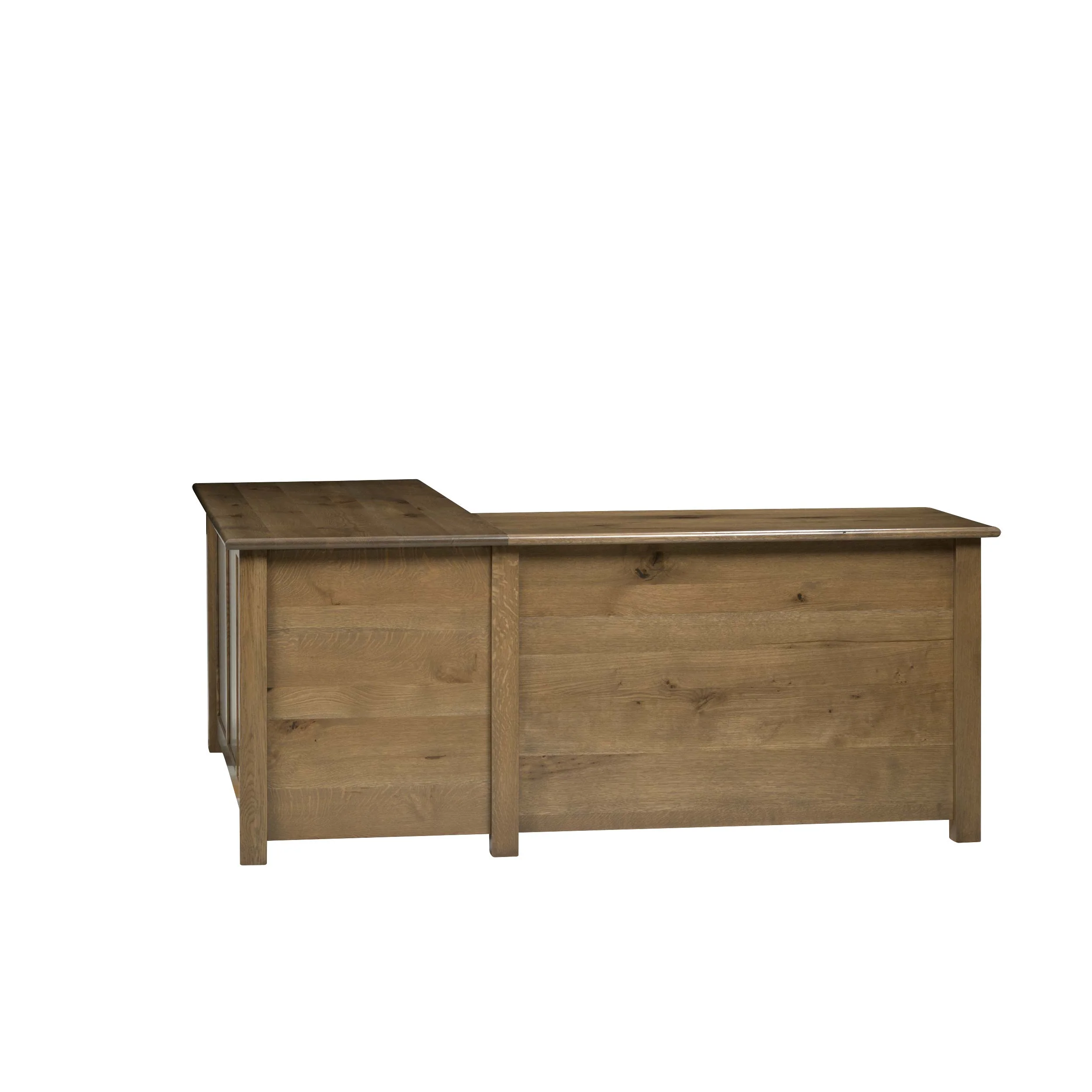 QW Amish Settlers L Shape Desk w/ Optional Hutch - Image 15