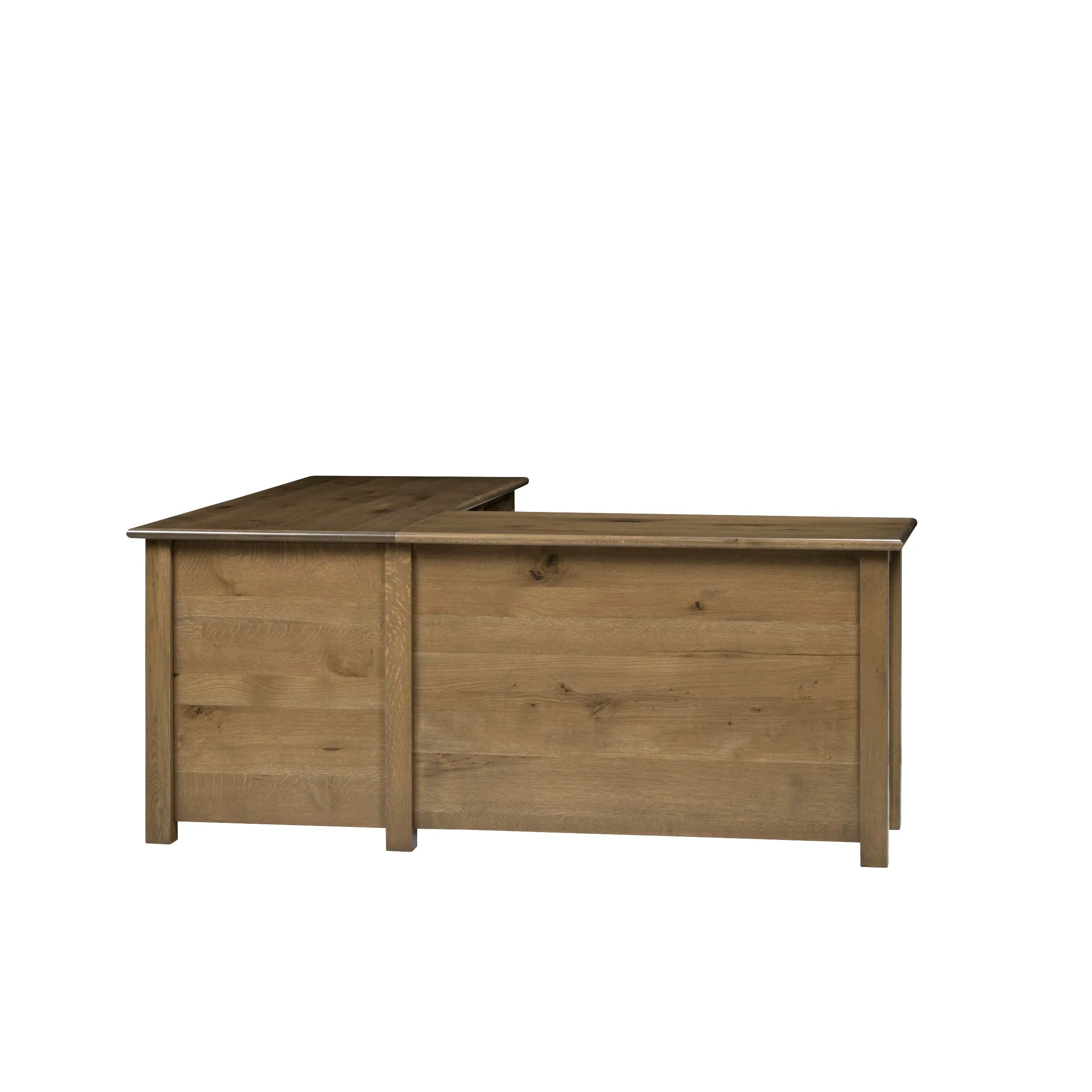 QW Amish Settlers L Shape Desk w/ Optional Hutch - Image 17