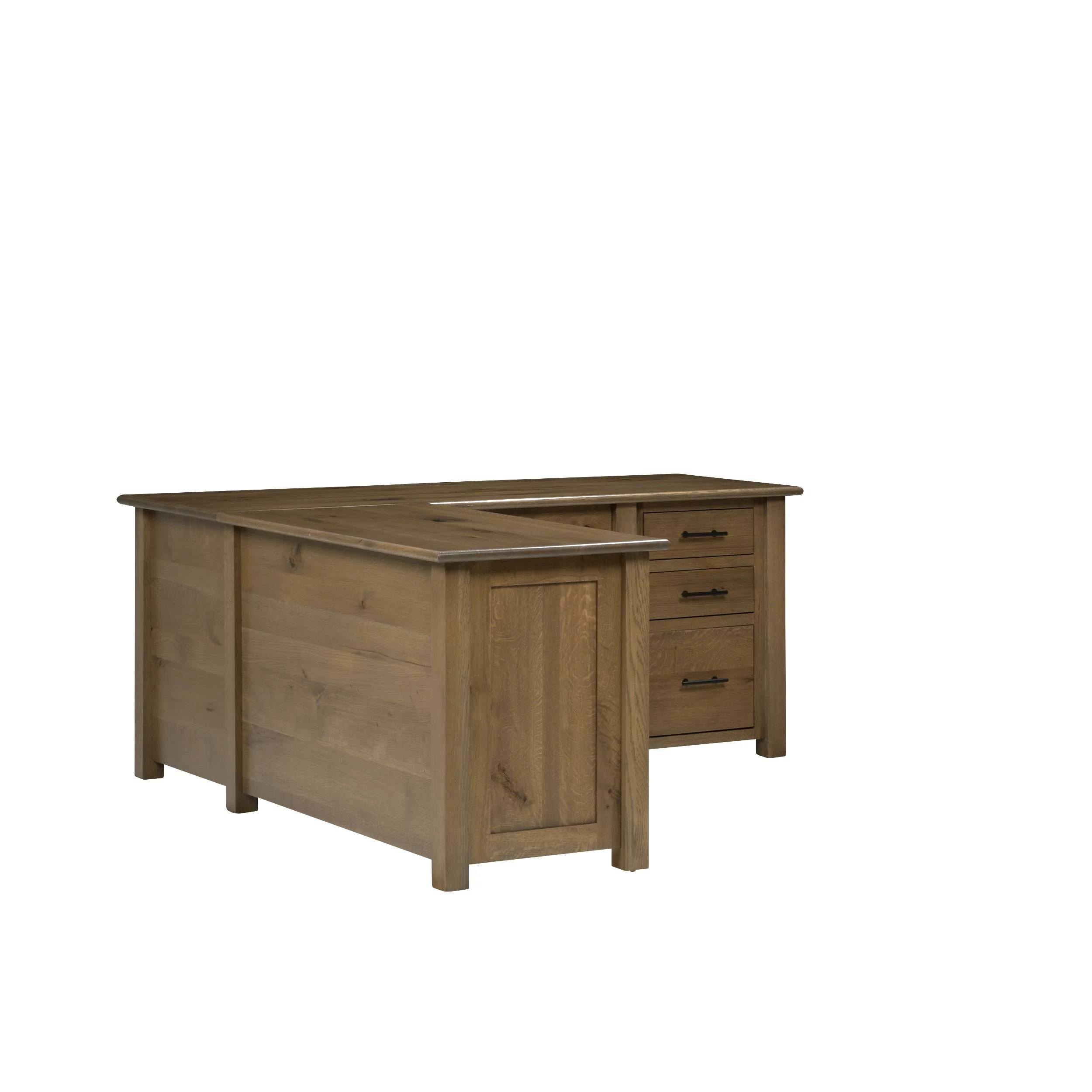 QW Amish Settlers L Shape Desk w/ Optional Hutch - Image 22
