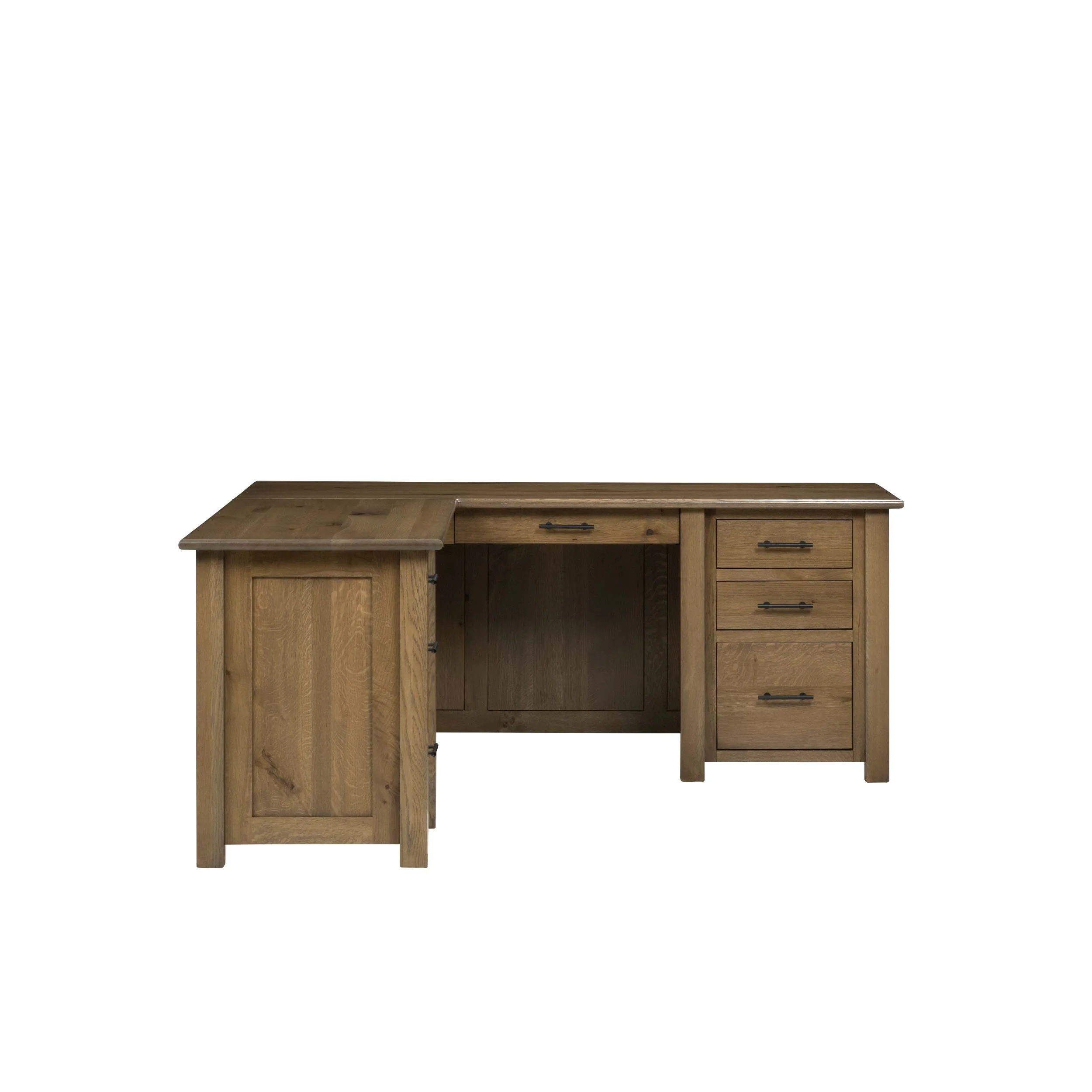 QW Amish Settlers L Shape Desk w/ Optional Hutch - Image 25