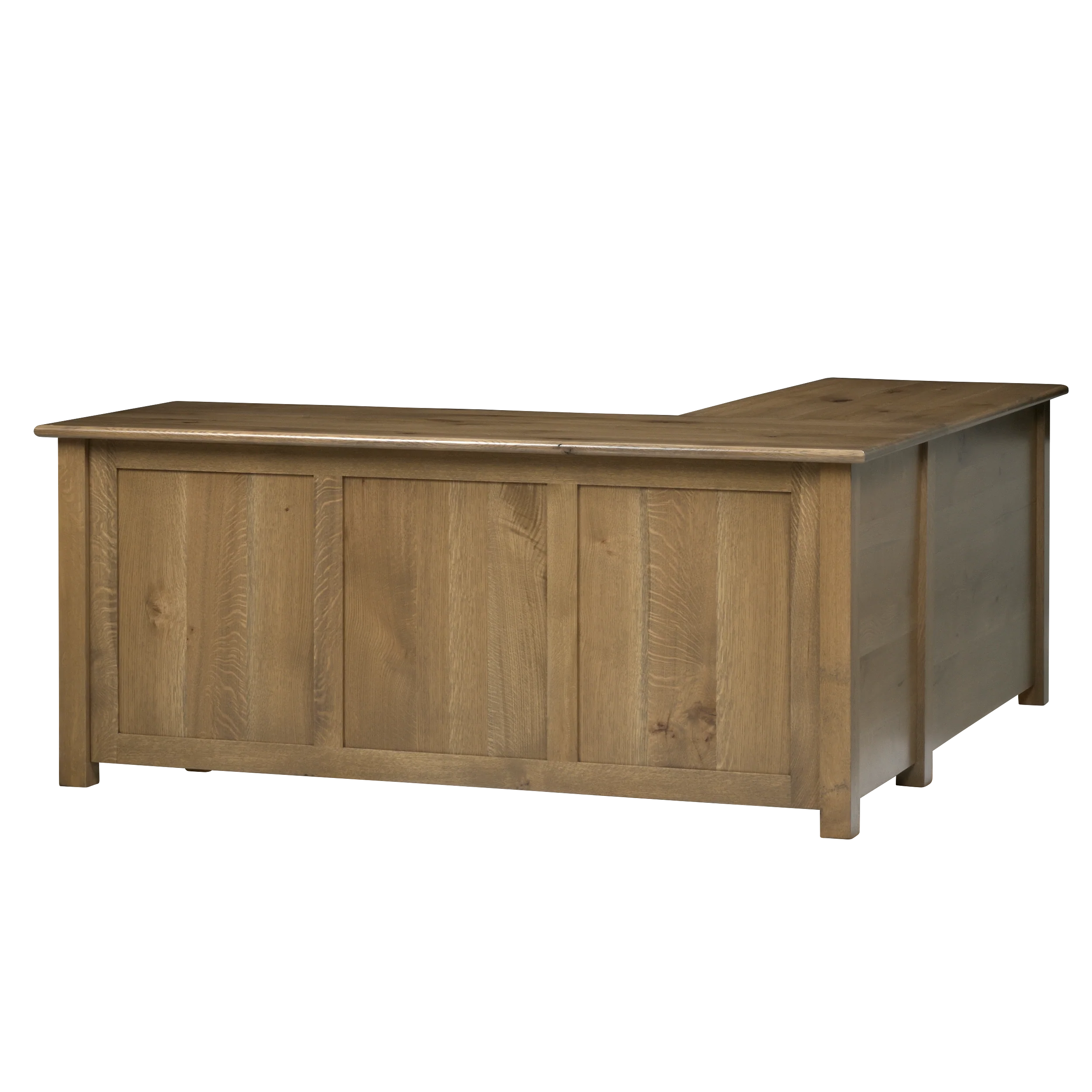 QW Amish Settlers L Shape Desk w/ Optional Hutch - Image 3