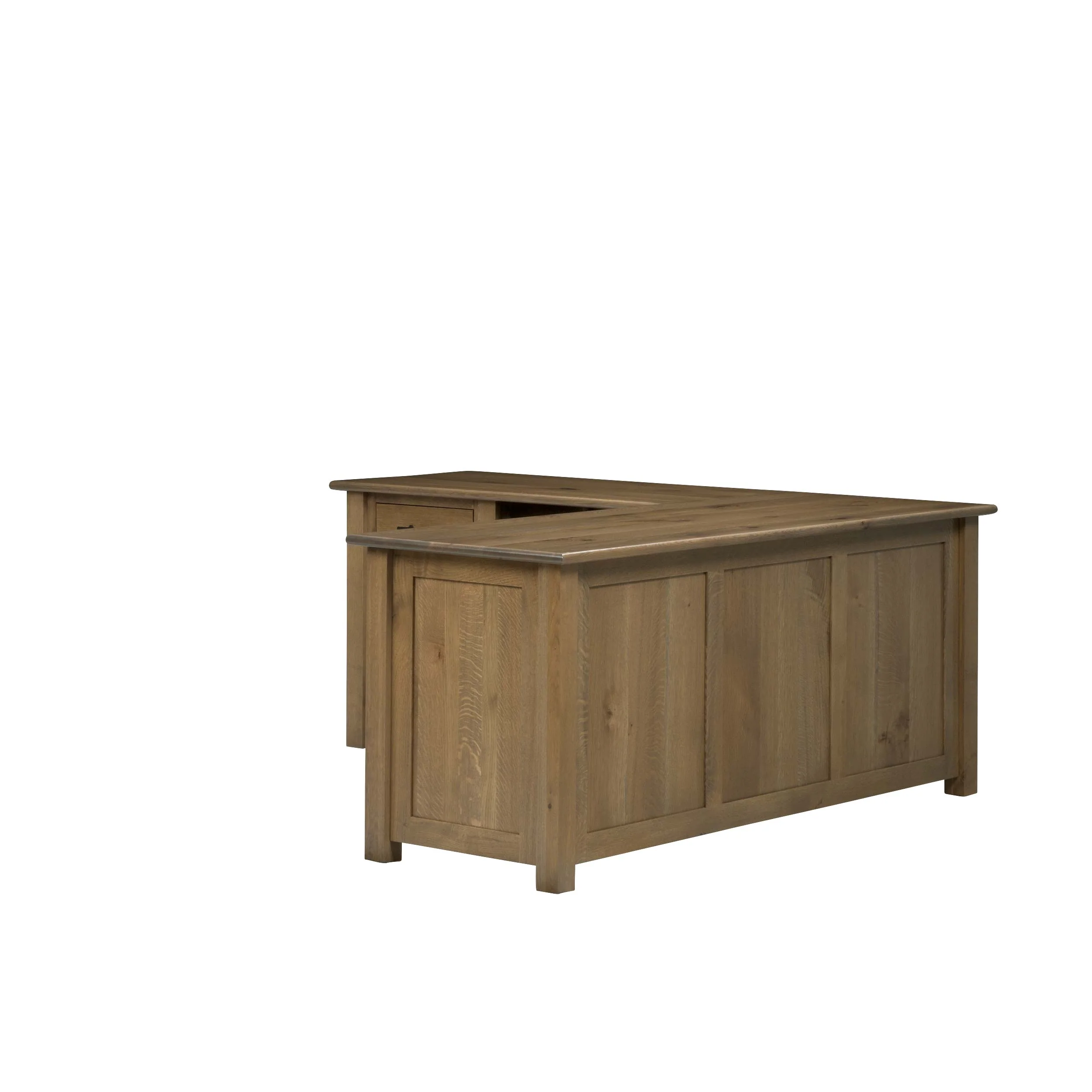 QW Amish Settlers L Shape Desk w/ Optional Hutch - Image 38