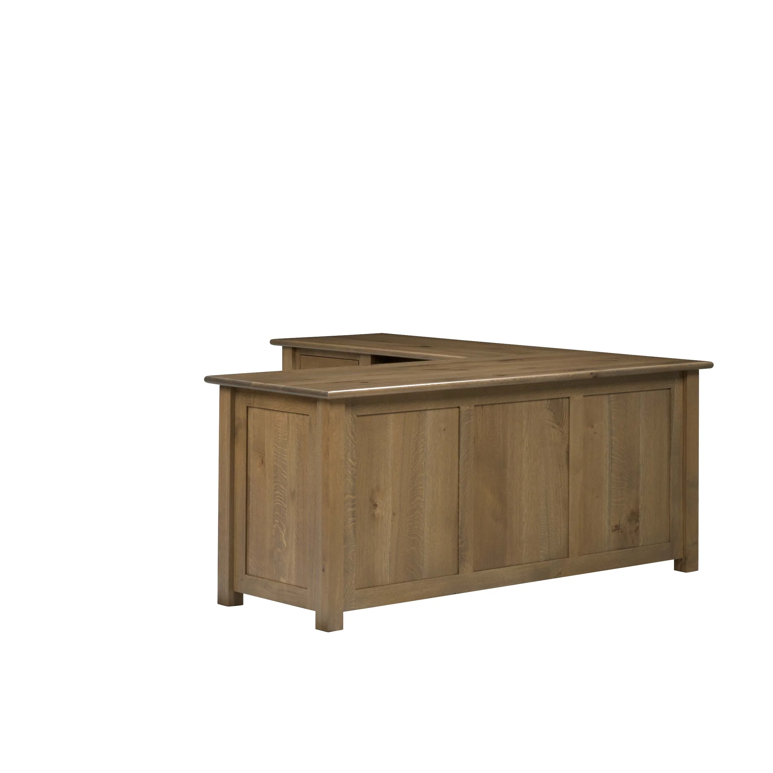 QW Amish Settlers L Shape Desk w/ Optional Hutch - Image 39