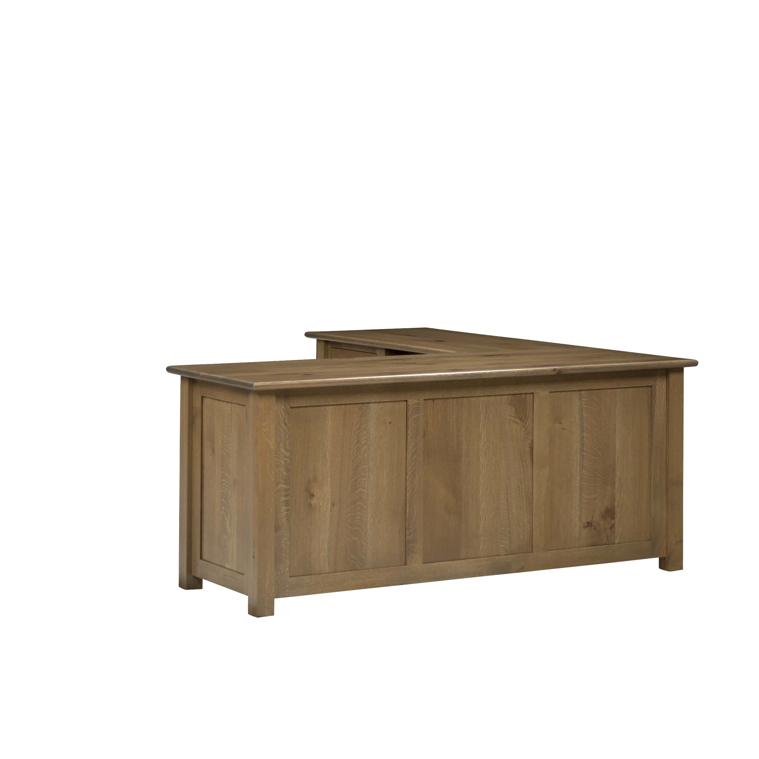 QW Amish Settlers L Shape Desk w/ Optional Hutch - Image 40