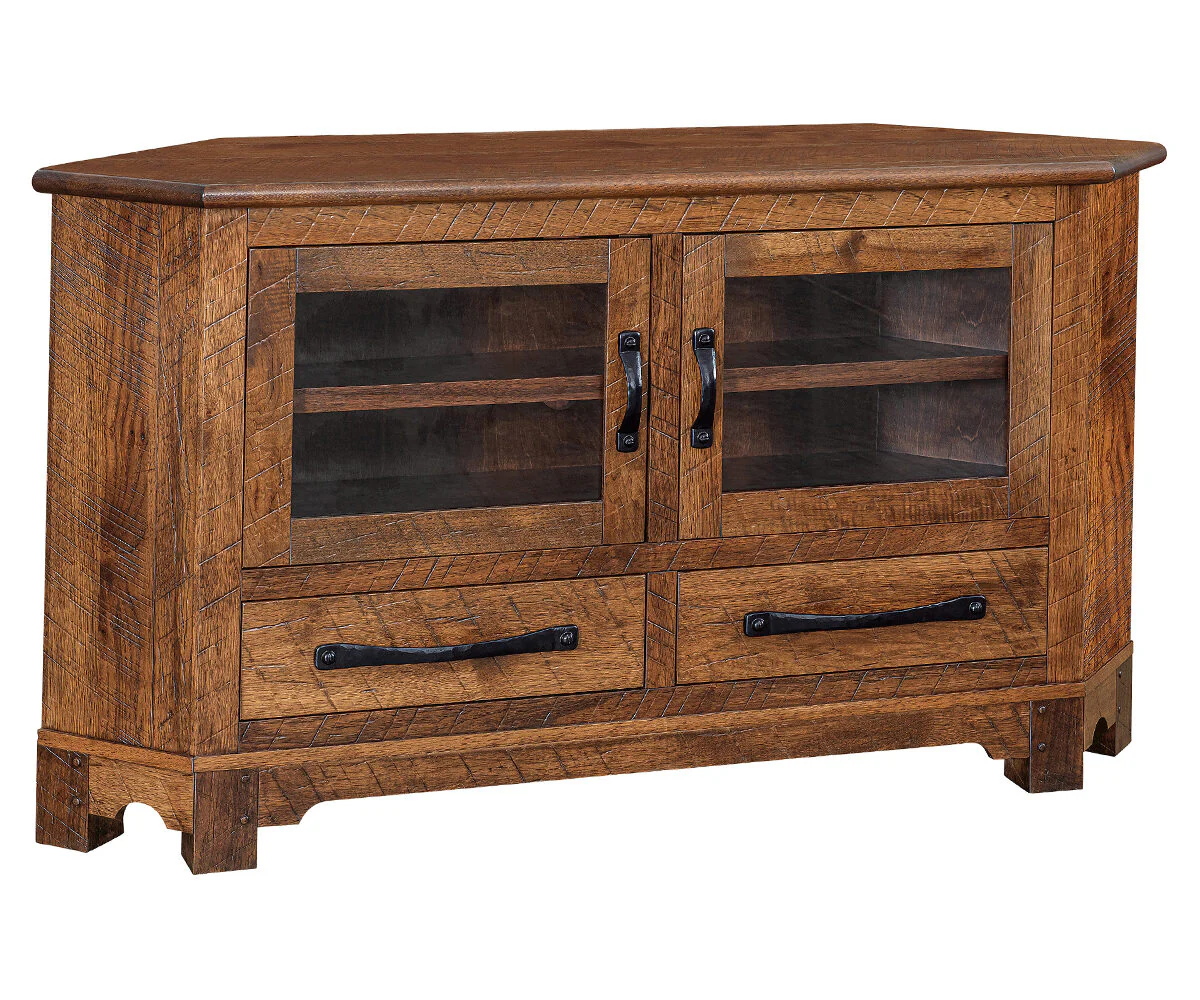 QW Amish Signature Farmhouse 61" Corner TV Stand