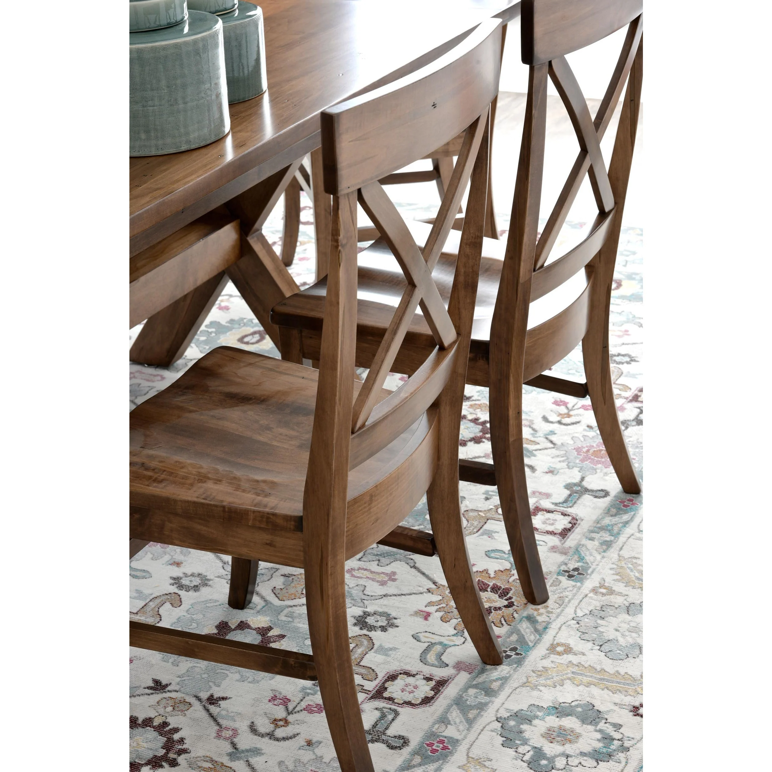 QW Amish Single X Side Chair - Image 3
