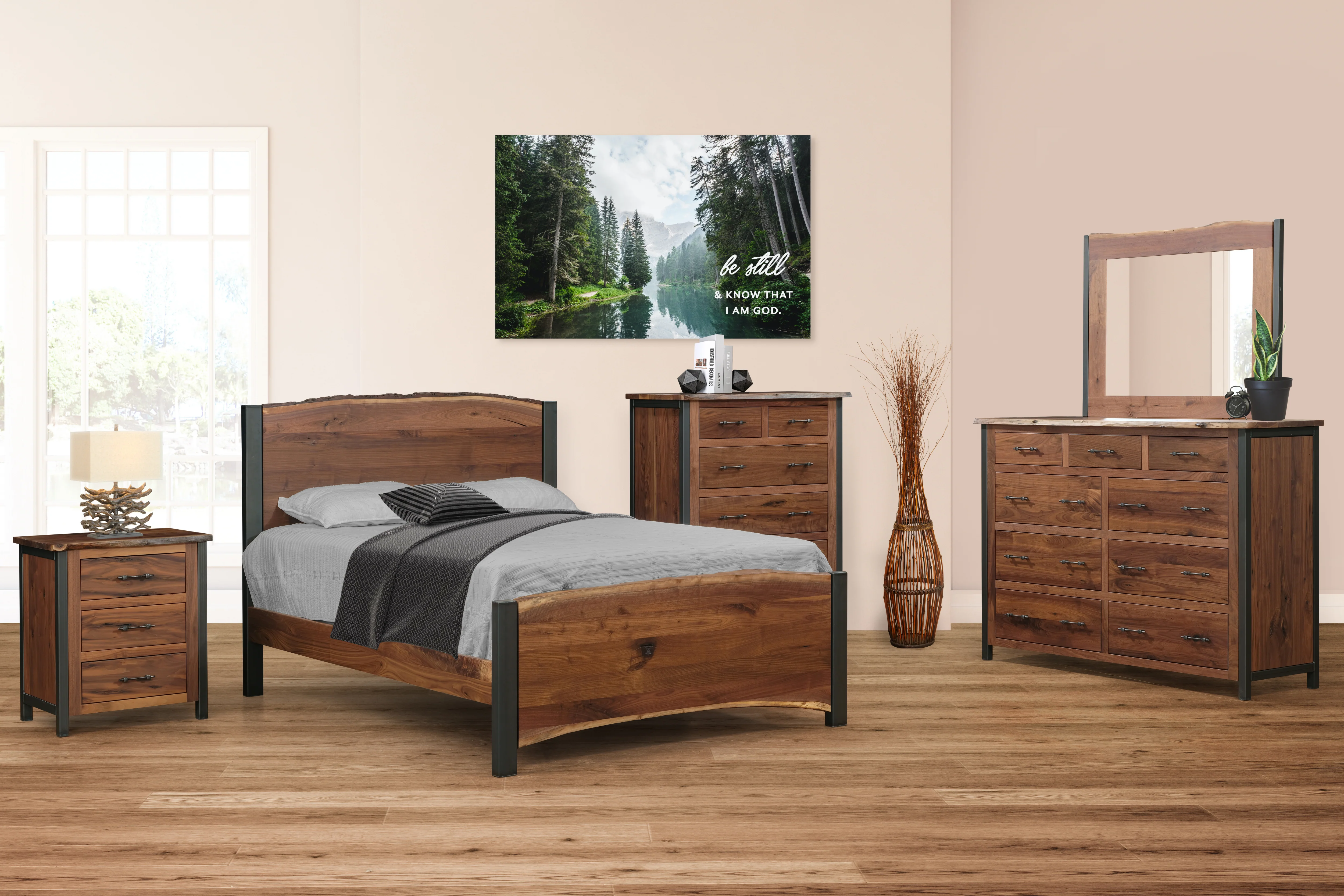 QW Amish Structura Live Edge Nightstand - Image 2