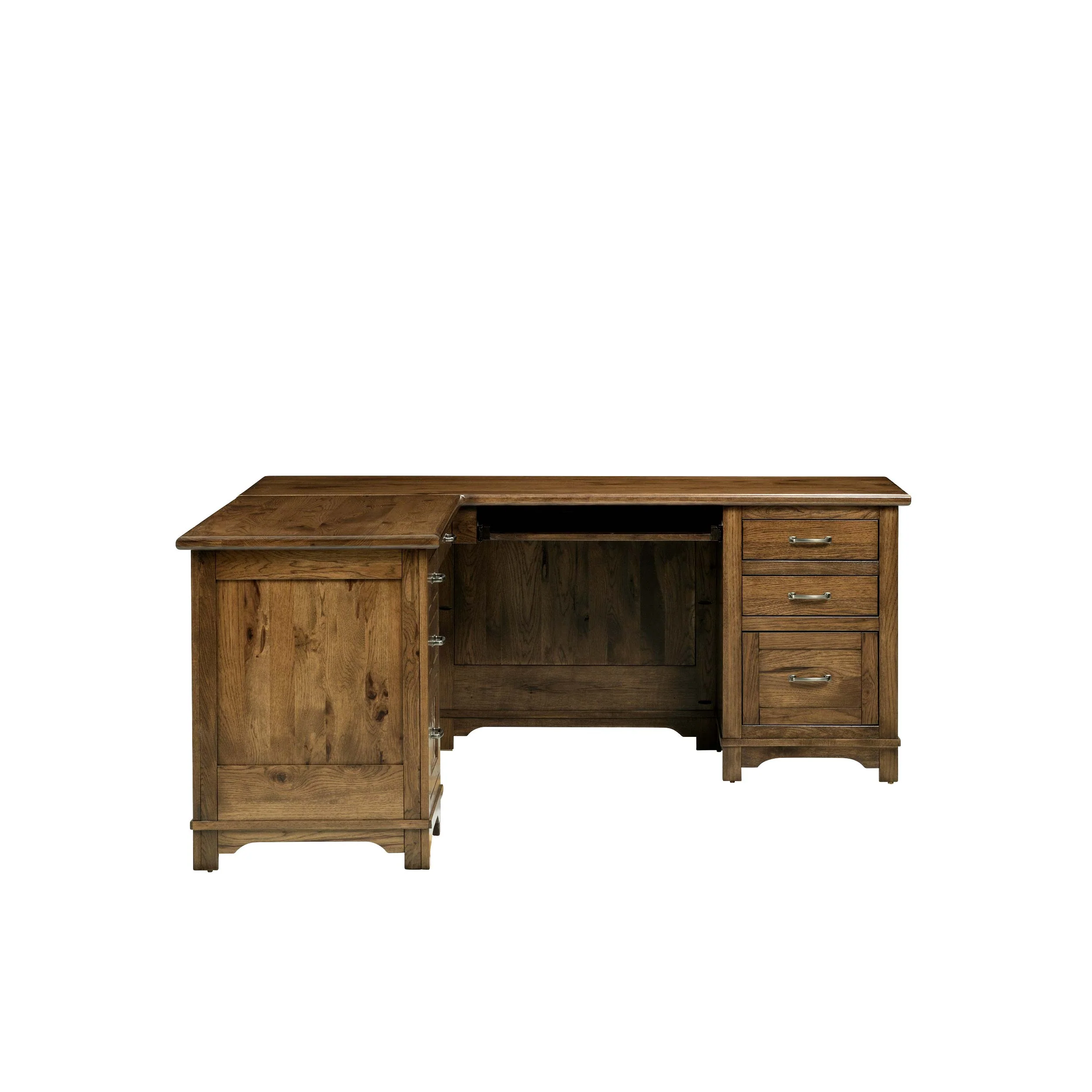 QW Amish Teton L Shaped Desk with Optional Hutch - Image 11
