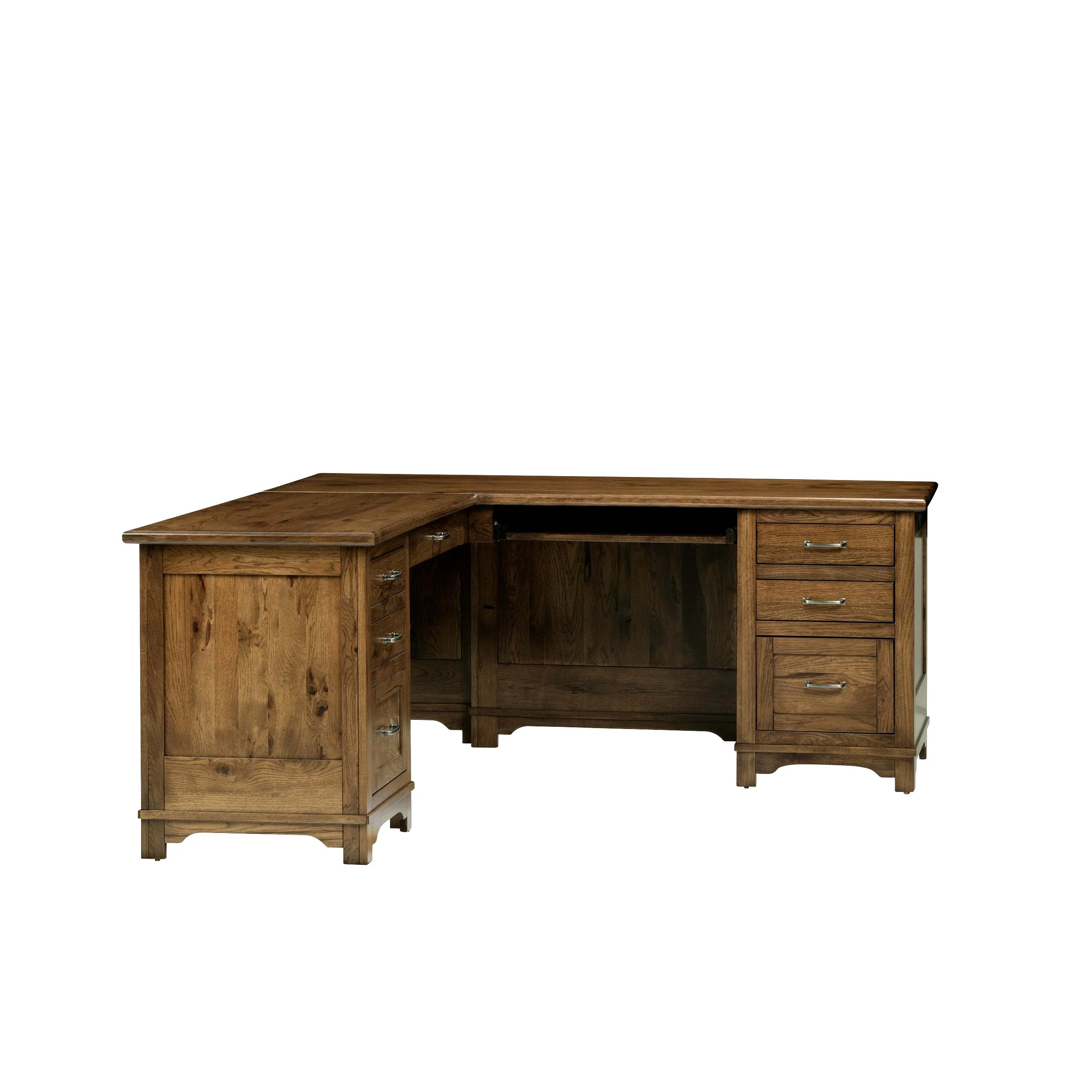 QW Amish Teton L Shaped Desk with Optional Hutch - Image 12