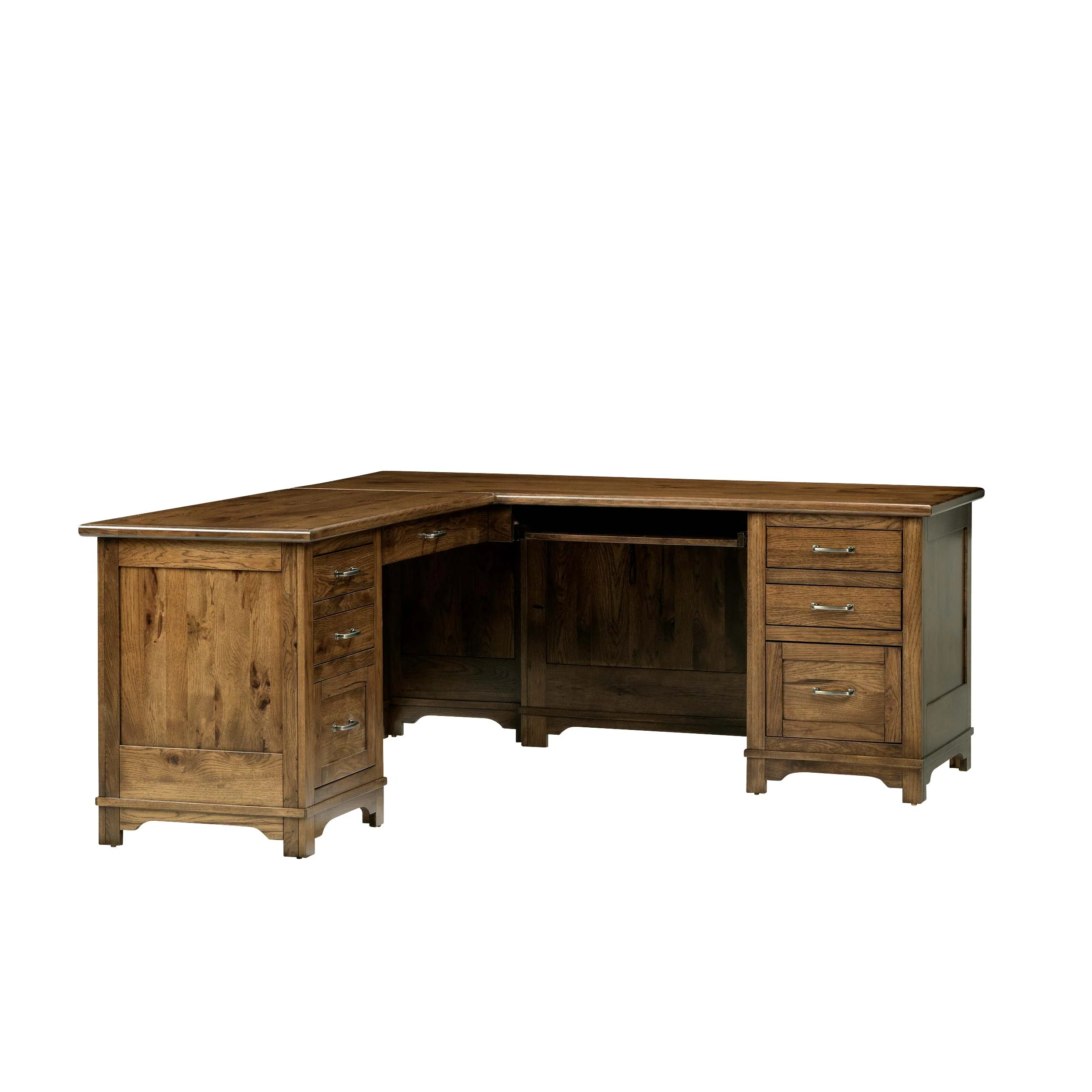 QW Amish Teton L Shaped Desk with Optional Hutch - Image 13