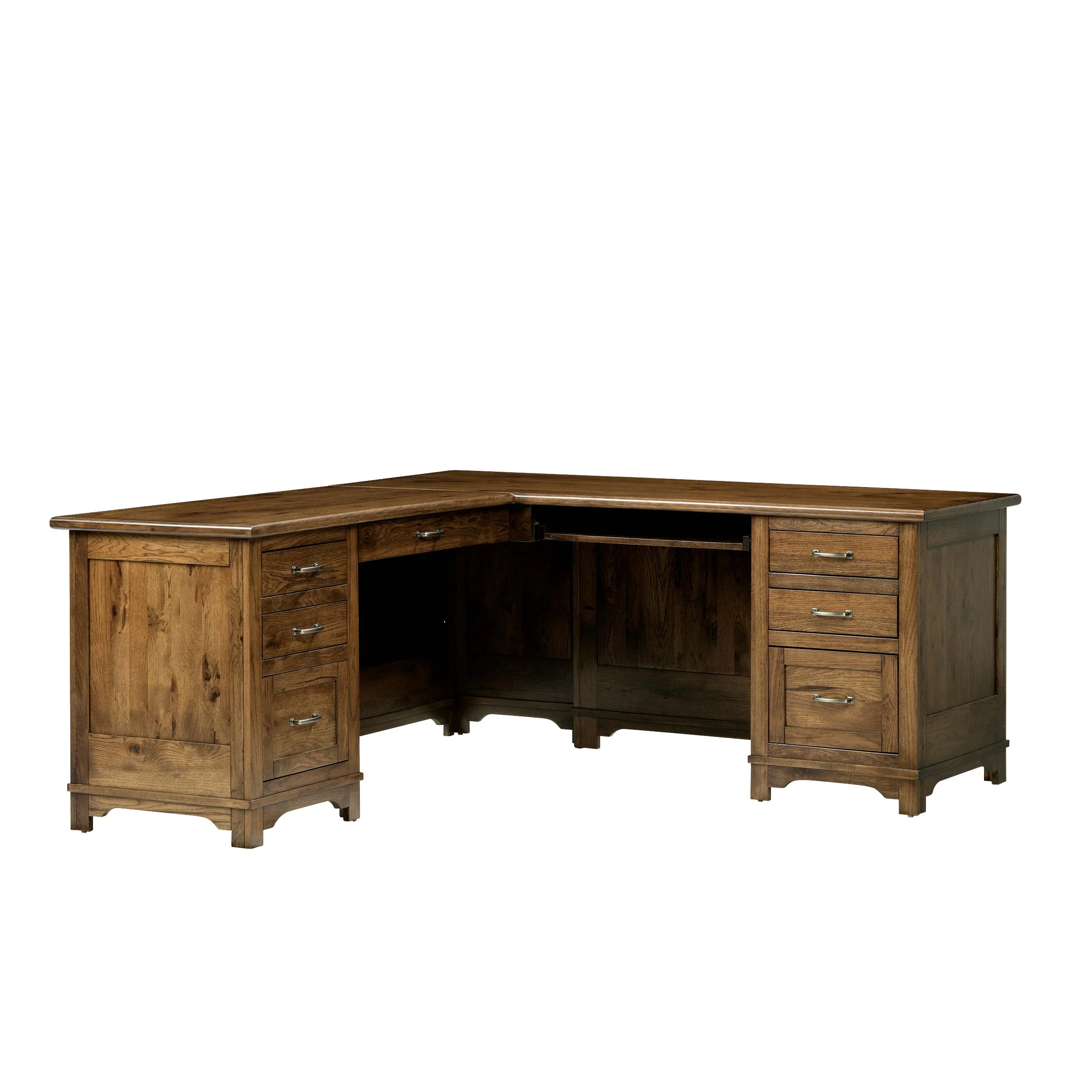 QW Amish Teton L Shaped Desk with Optional Hutch - Image 14