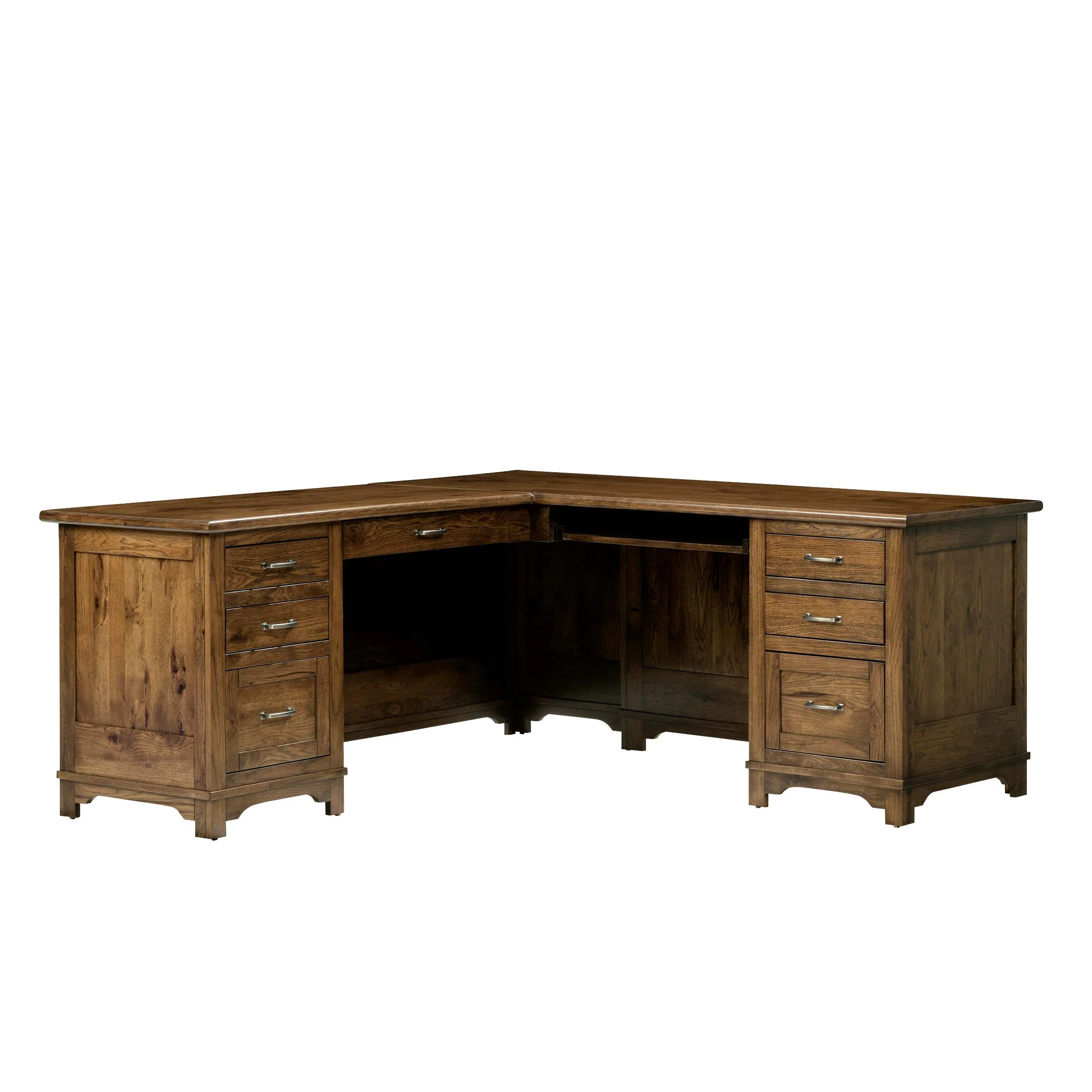 QW Amish Teton L Shaped Desk with Optional Hutch - Image 15