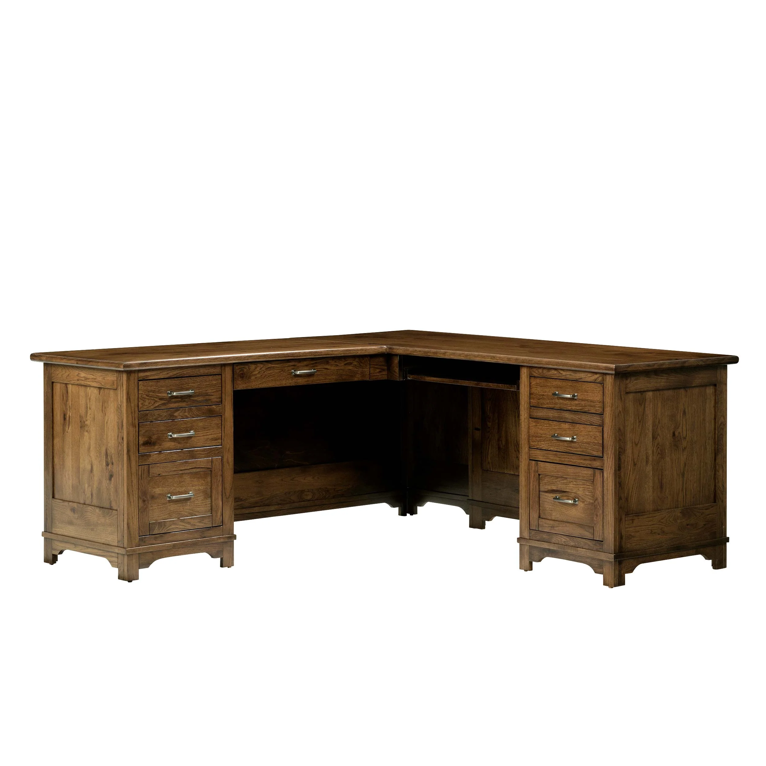 QW Amish Teton L Shaped Desk with Optional Hutch - Image 16