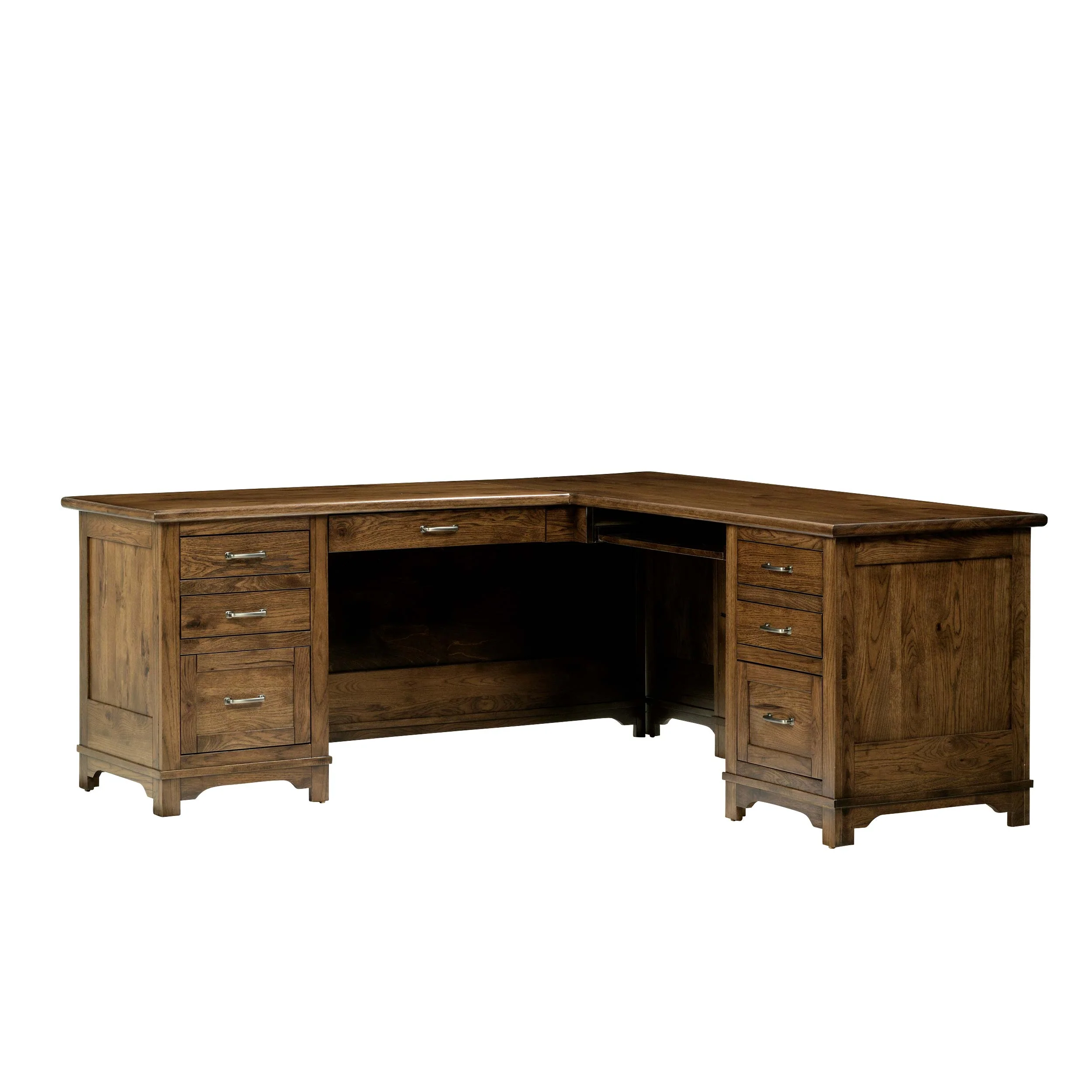 QW Amish Teton L Shaped Desk with Optional Hutch - Image 17