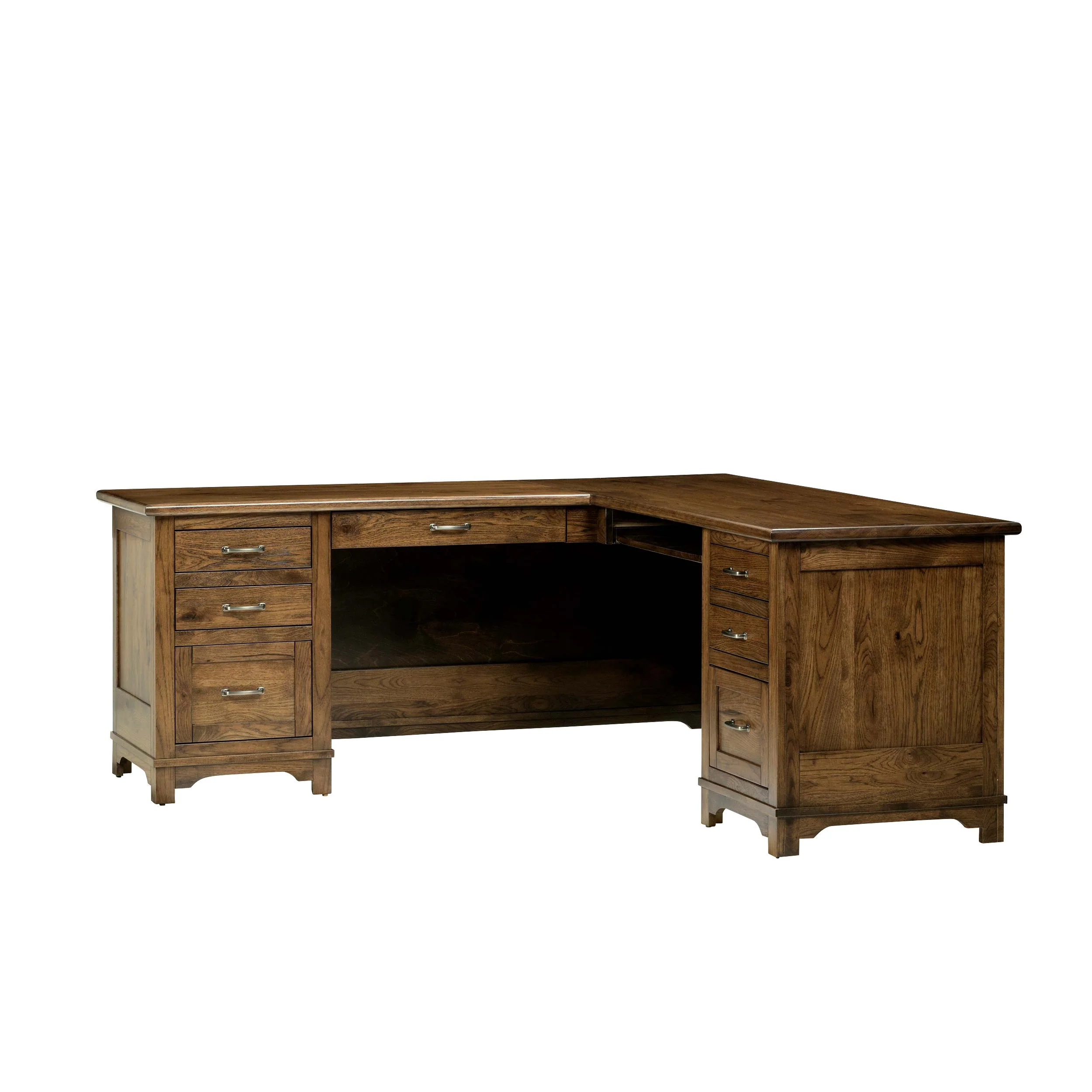QW Amish Teton L Shaped Desk with Optional Hutch - Image 18