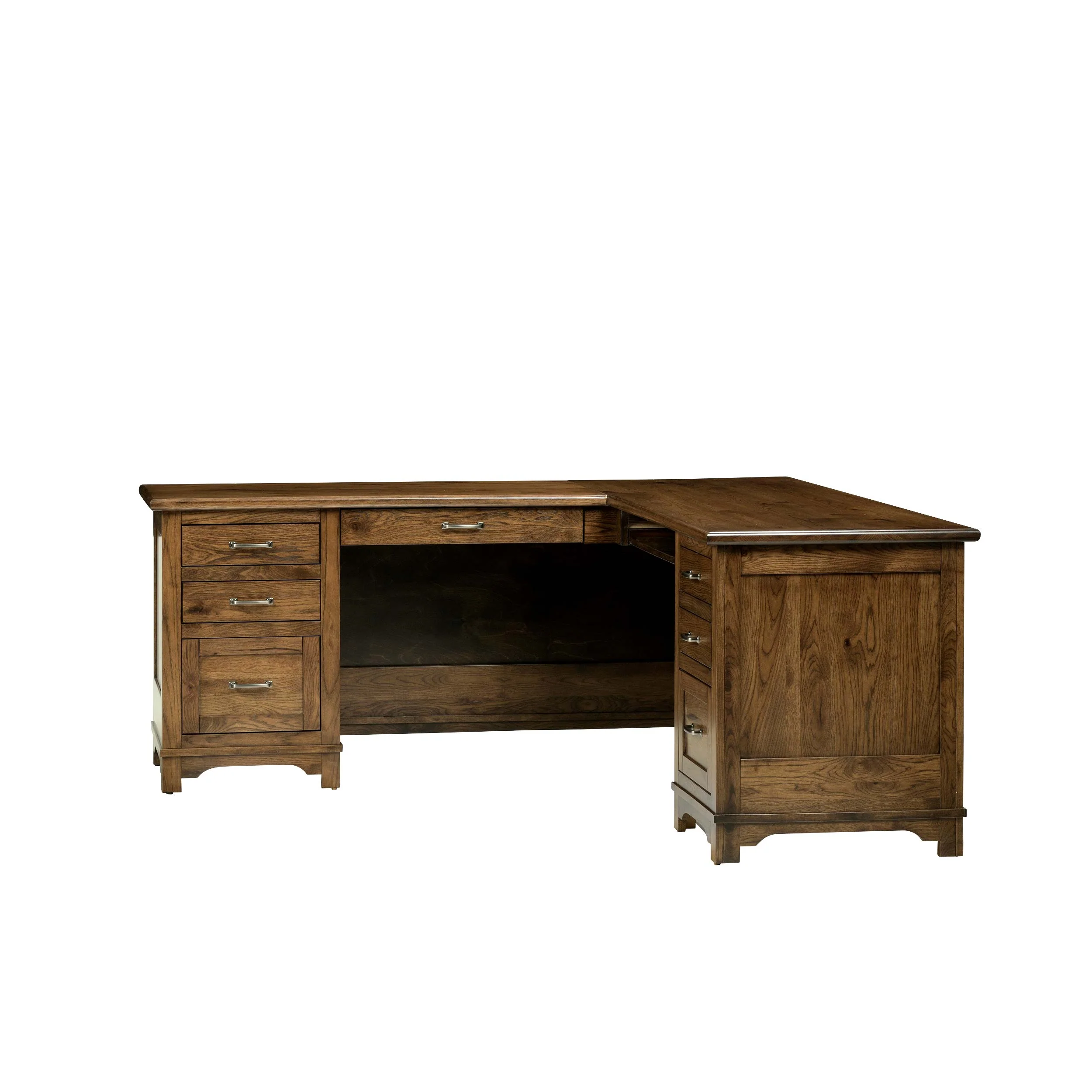 QW Amish Teton L Shaped Desk with Optional Hutch - Image 19