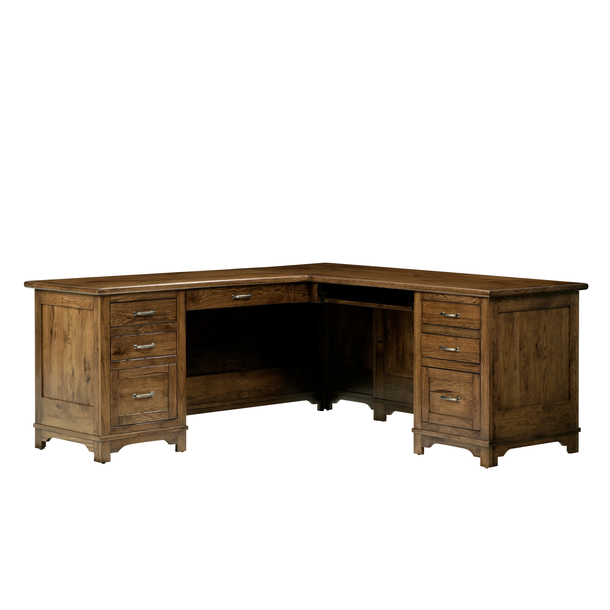 QW Amish Teton L Shaped Desk with Optional Hutch - Image 3