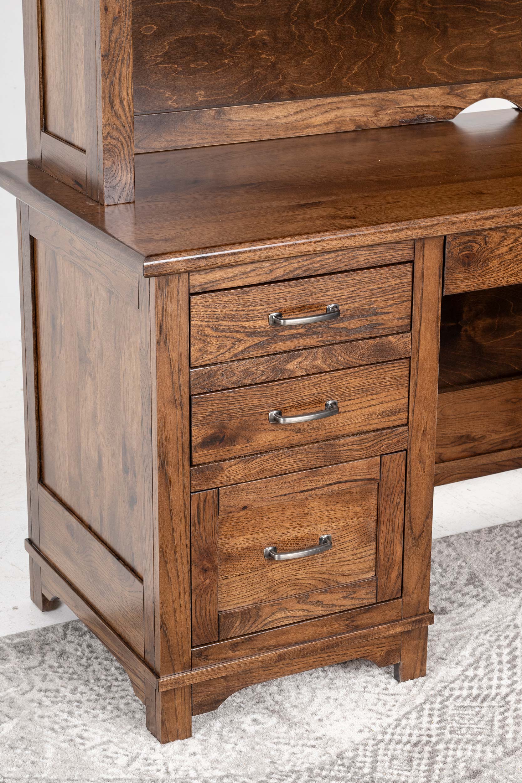 QW Amish Teton L Shaped Desk with Optional Hutch - Image 8