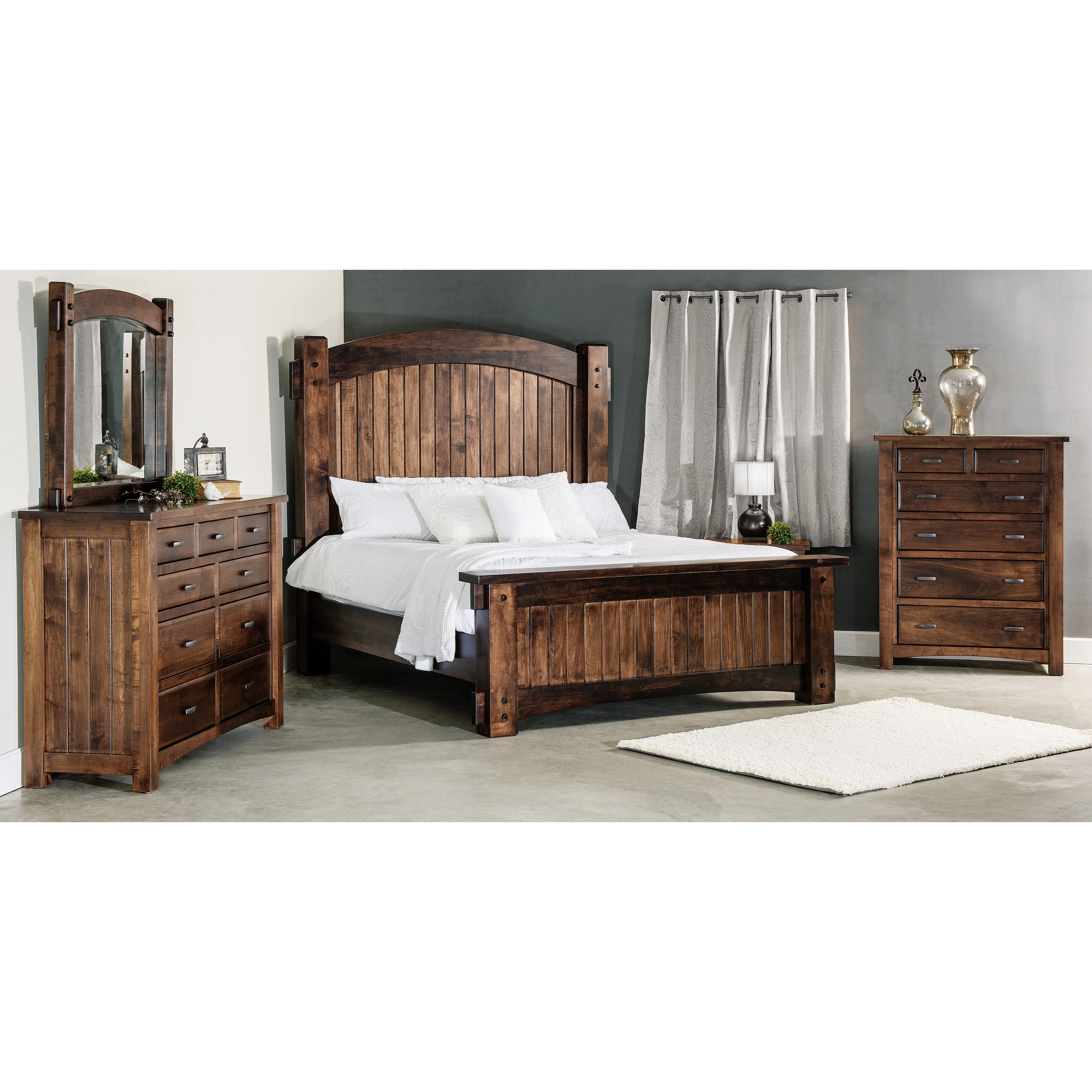QW Amish Timbra 1 Drawer & 1 Door Nightstand - Image 3