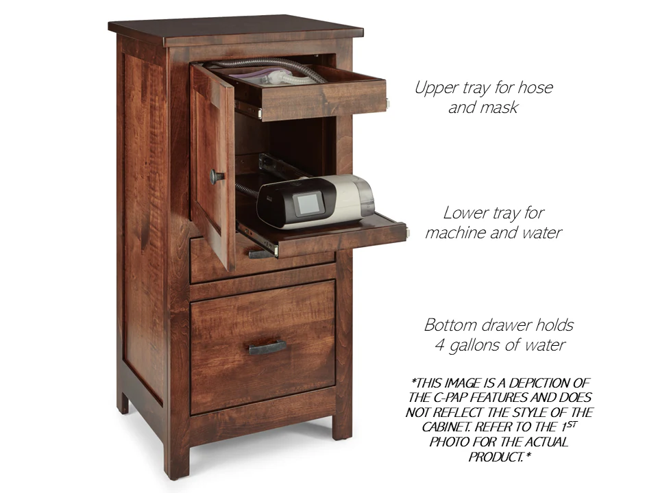 QW Amish Boulder Creek C-PAP Nightstand - Image 2