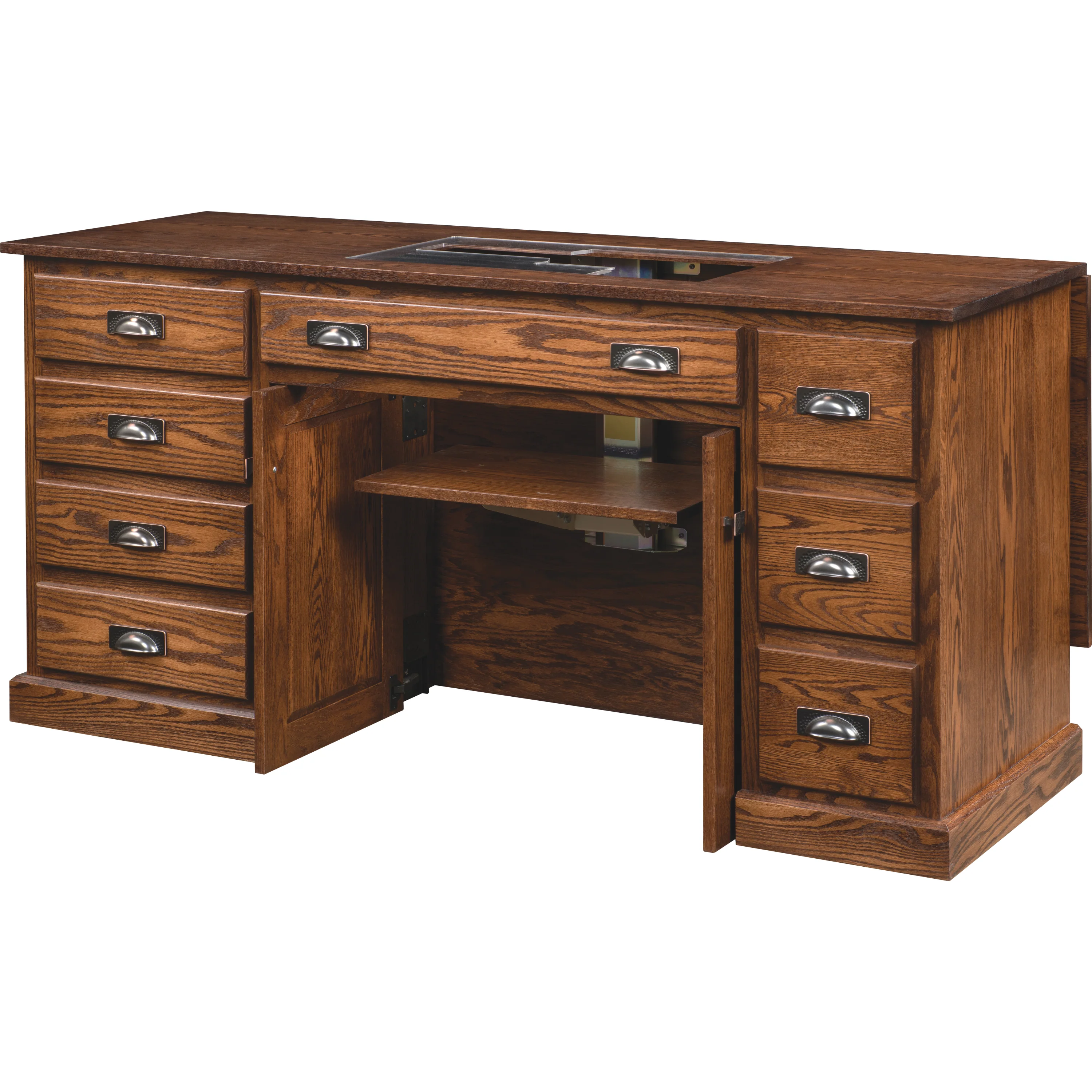 QW Amish Traditional 65" Sewing Cabinet - Image 2