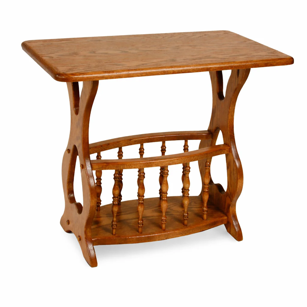 QW Amish Traditional Rectangle Magazine End Table