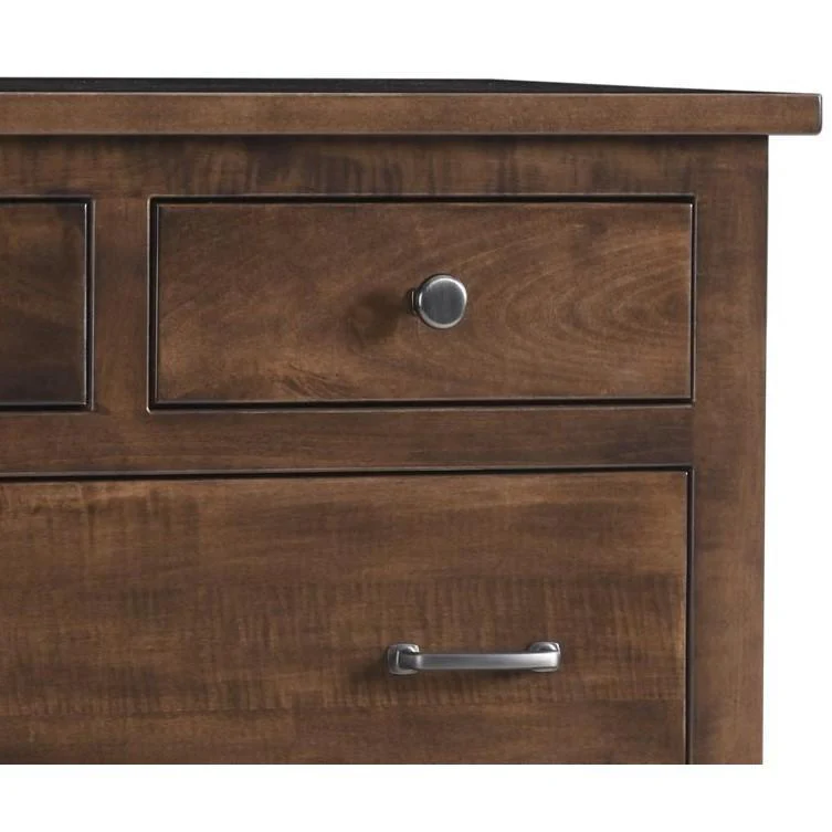 QW Amish Treasure Mission Low Dresser with Mirror Option - Image 2